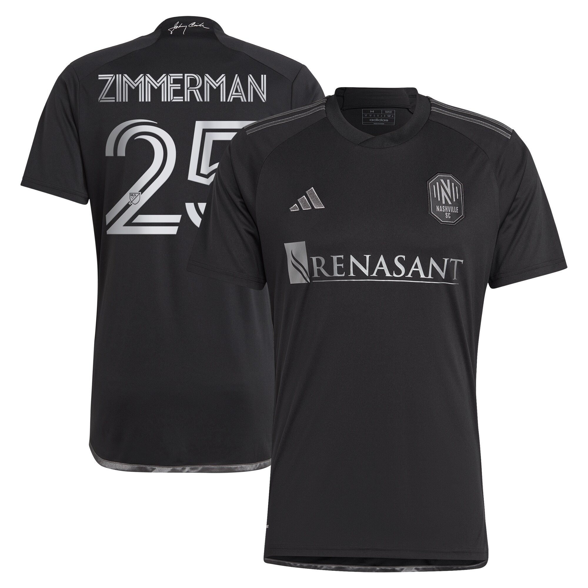 Walker Zimmerman Nashville SC 2023 Man In Black Kit Player Jersey - Black