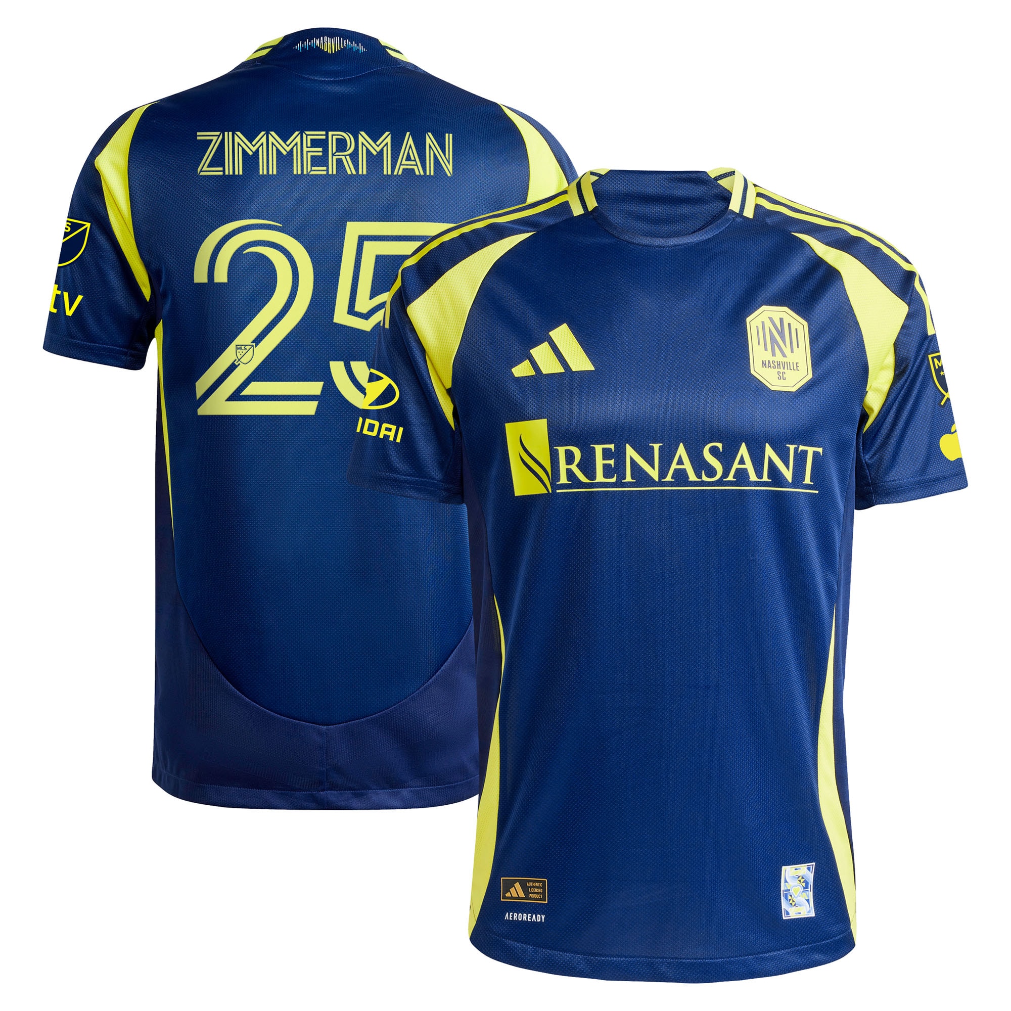 Walker Zimmerman Nashville SC 2025 The Heart Of Nashville Kit Player Jersey - Navy