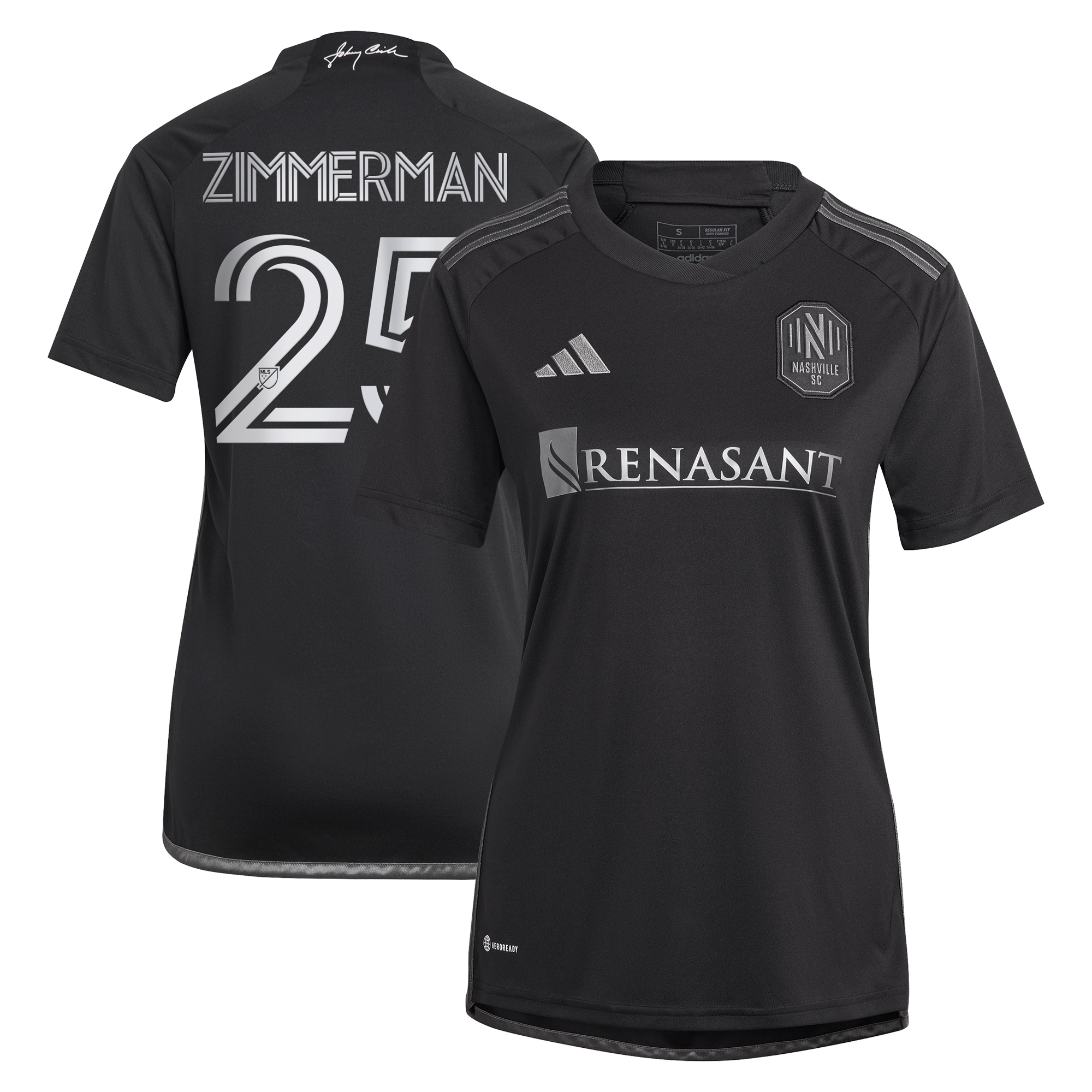 Walker Zimmerman Nashville SC Women's 2023 Man In Black Kit Player Jersey - Black