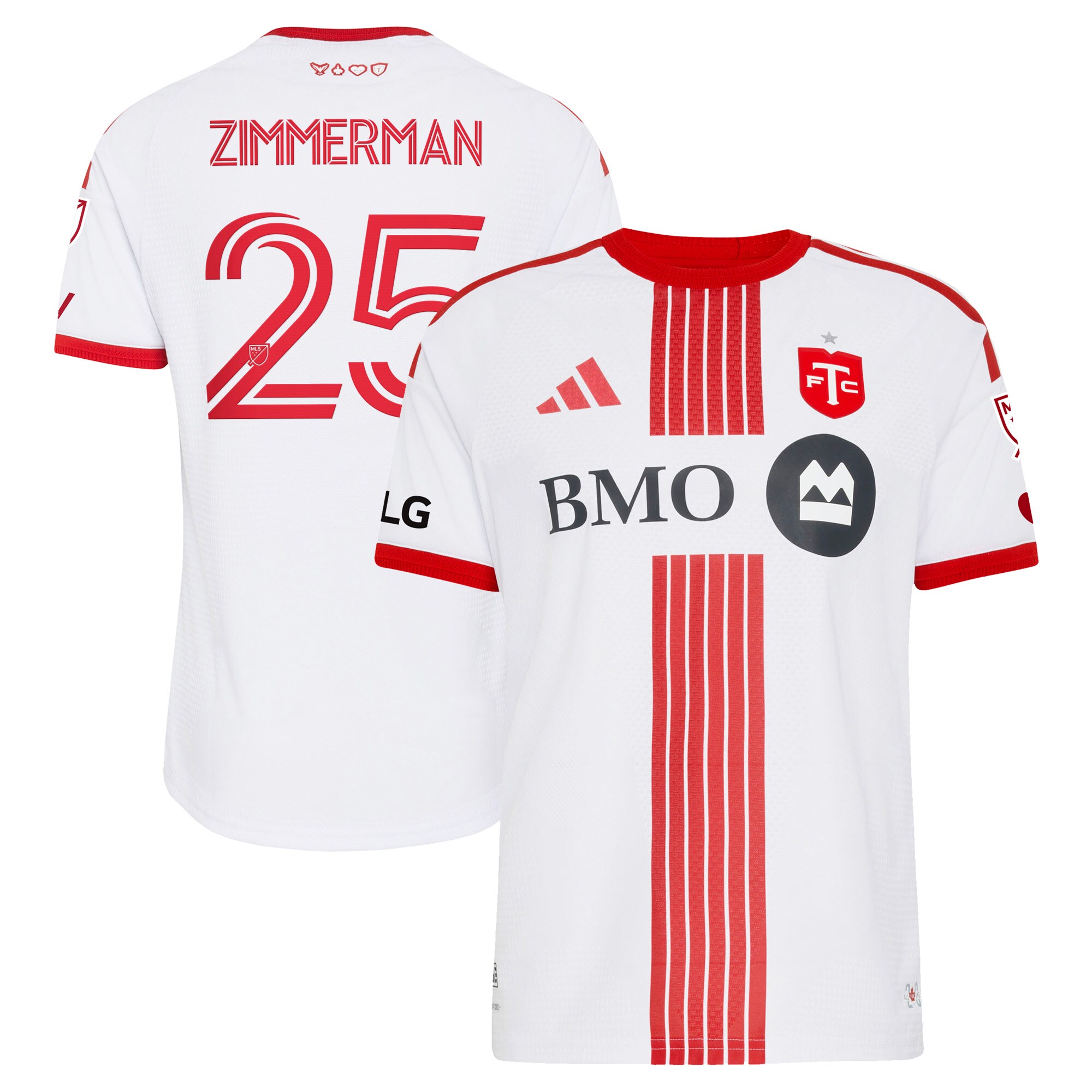 Walker Zimmerman Toronto FC 2026 Winter Kit On-Field Patch Jersey - White