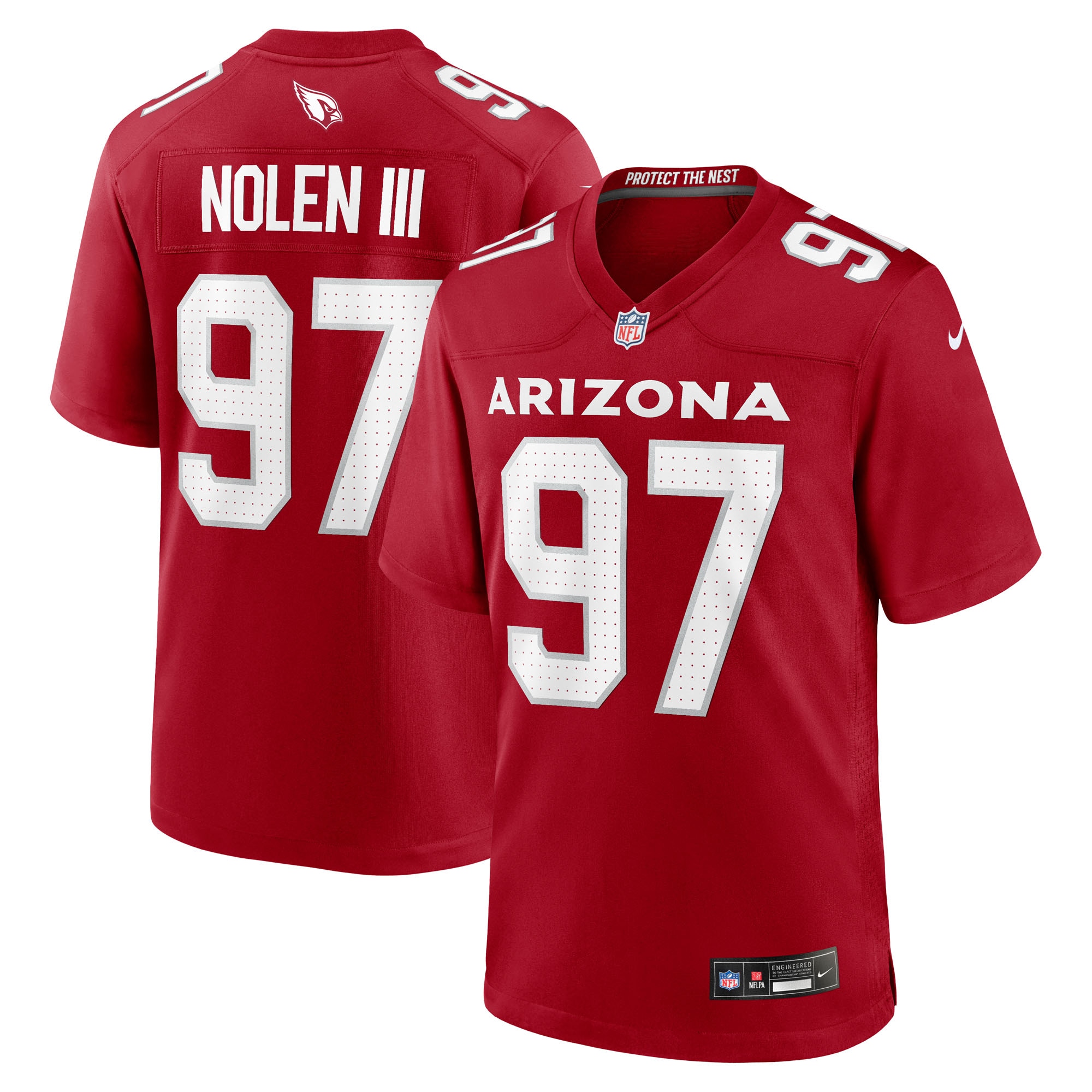Walter Nolen Arizona Cardinals Game Player Jersey - Cardinal