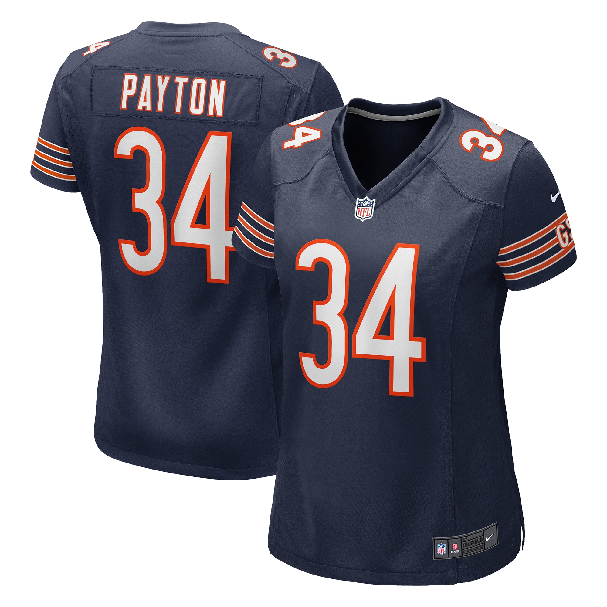 Walter Payton Chicago Bears Women's Game Retired Player Jersey - Navy