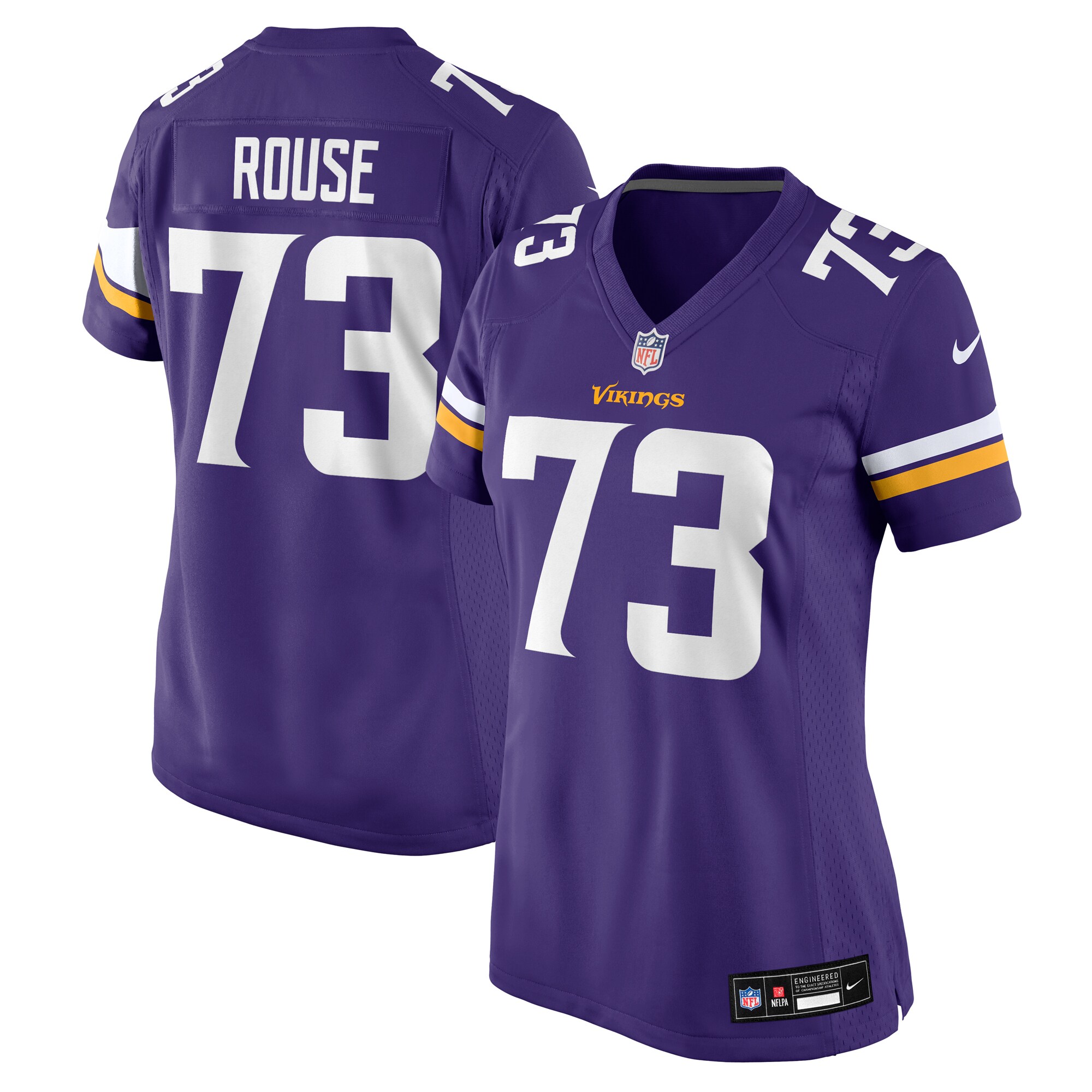 Walter Rouse Minnesota Vikings Women's Team Game Jersey - Purple