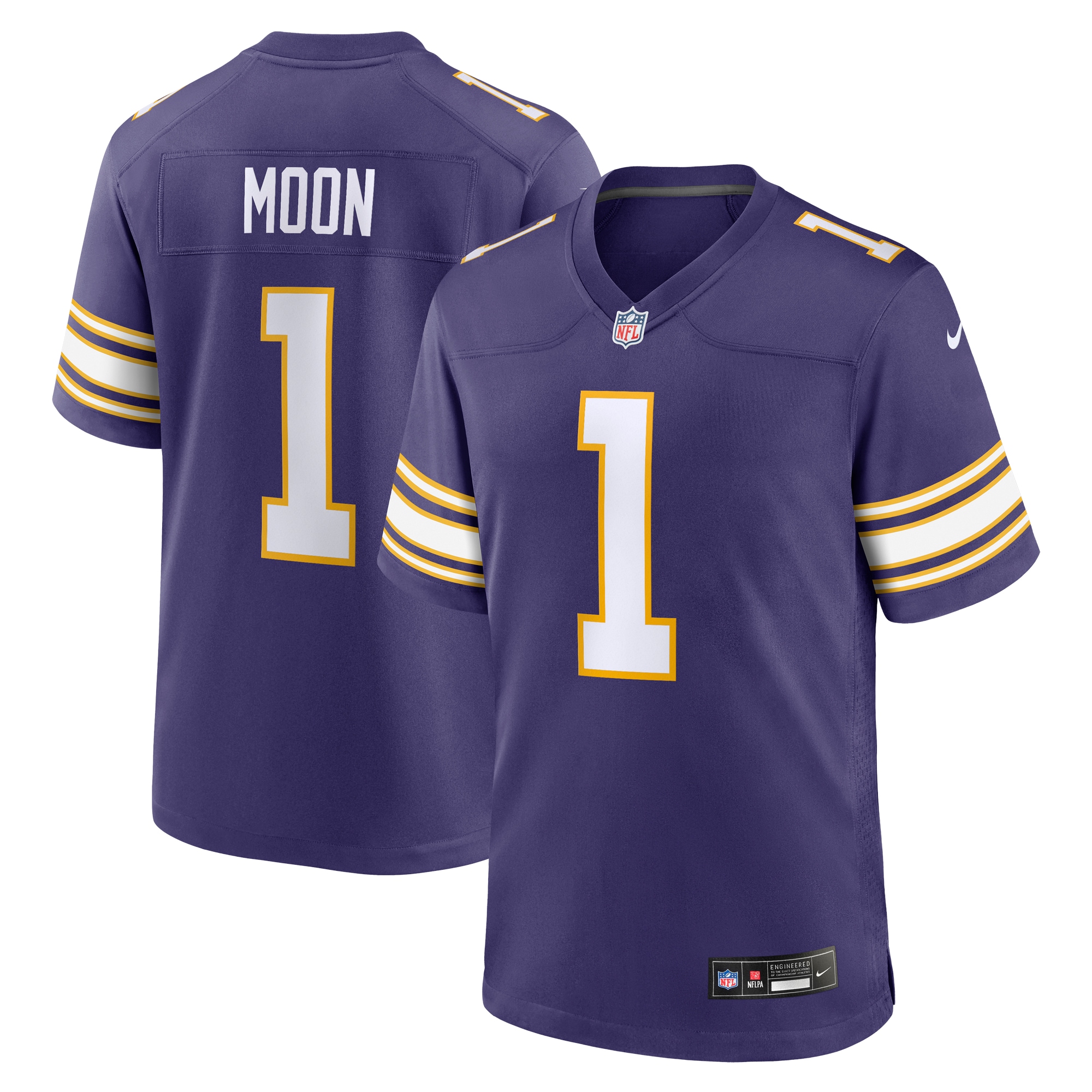 Warren Moon Minnesota Vikings Retired Player Alternate Game Jersey - Purple