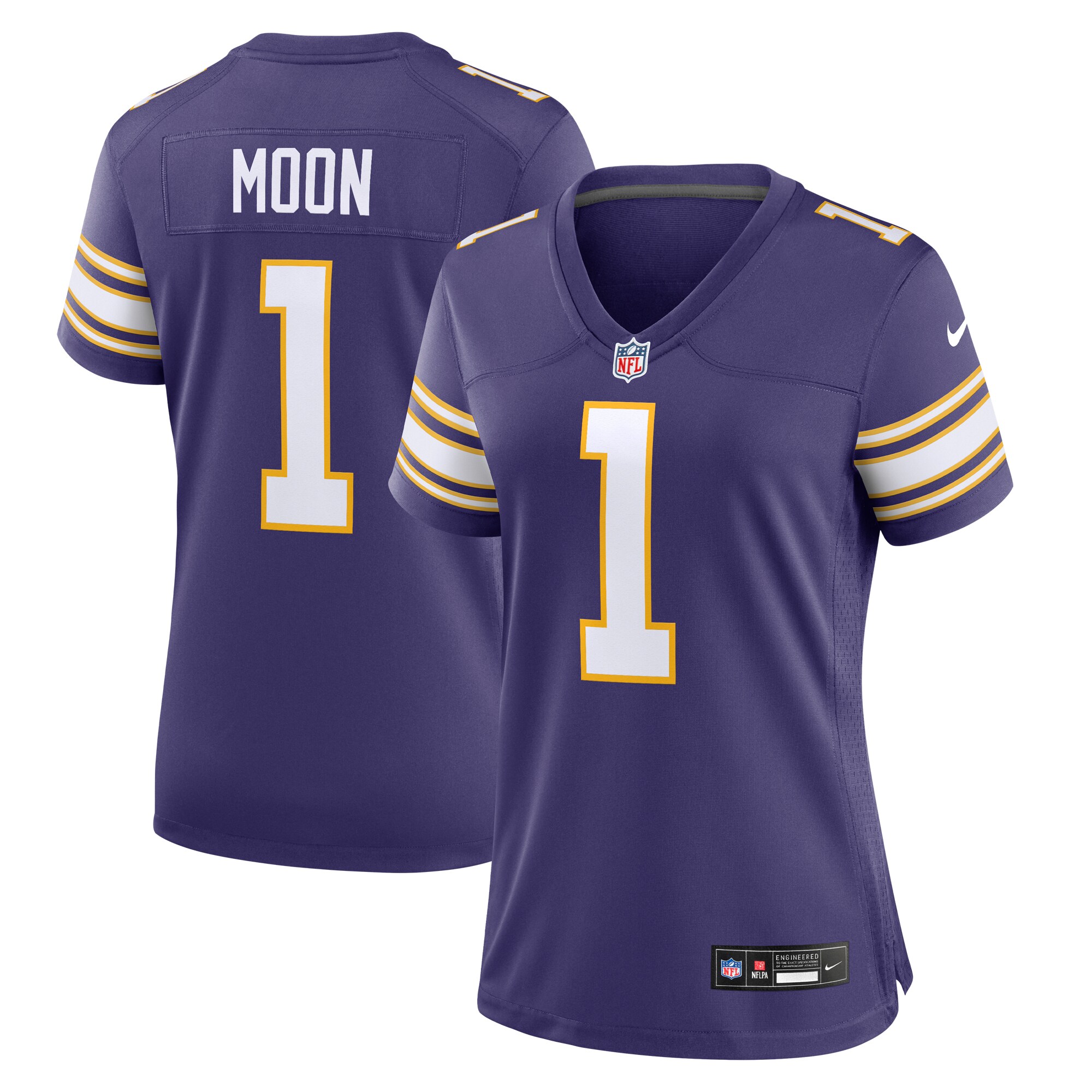 Warren Moon Minnesota Vikings Women's Classic Retired Player Game Jersey - Purple