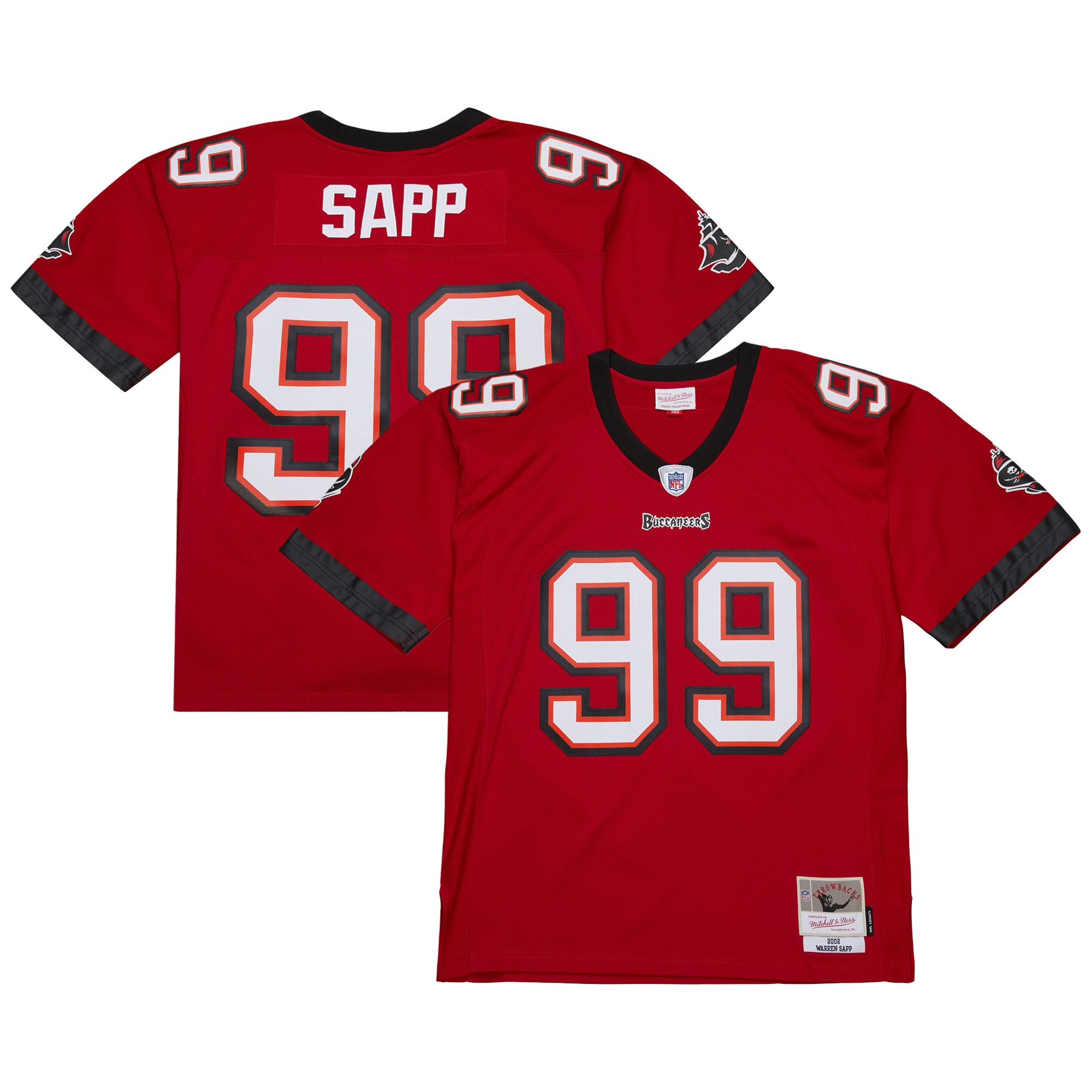 Warren Sapp Tampa Bay Buccaneers 2002 Legacy Jersey