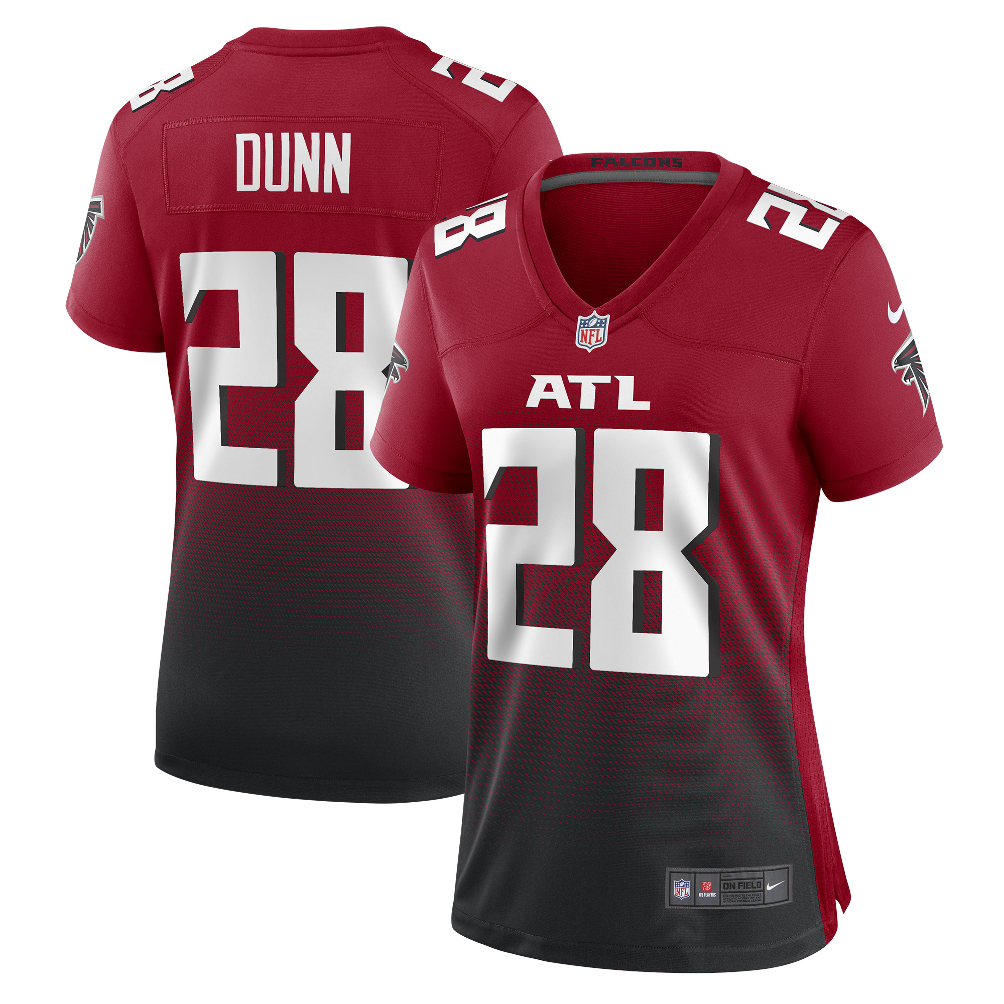 Warrick Dunn Atlanta Falcons Women's Retired Game Jersey - Red