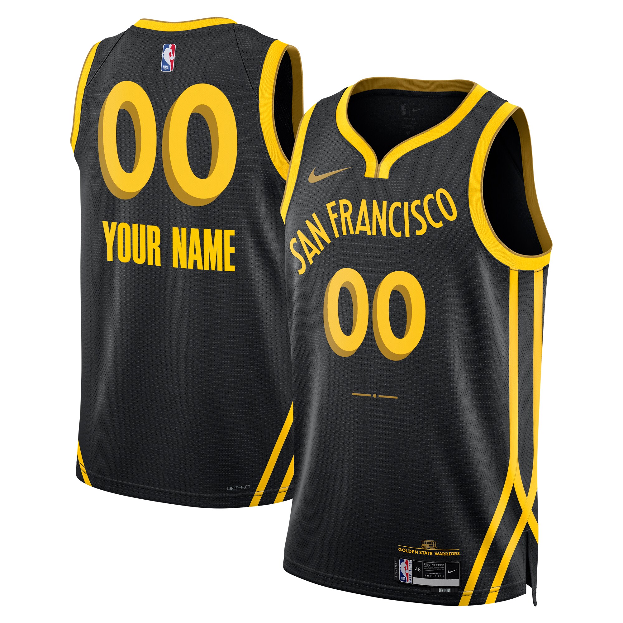 Warriors Black City Jersey - Nike Warriors Black City Edition Jersey