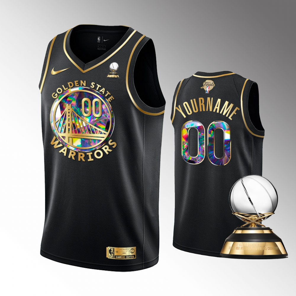 Warriors Black Diamond Jersey - Nike - Custom Edition