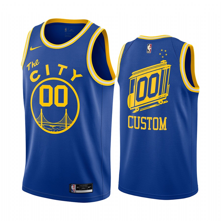Warriors Blue City Custom Jersey - Nike - Limited Edition