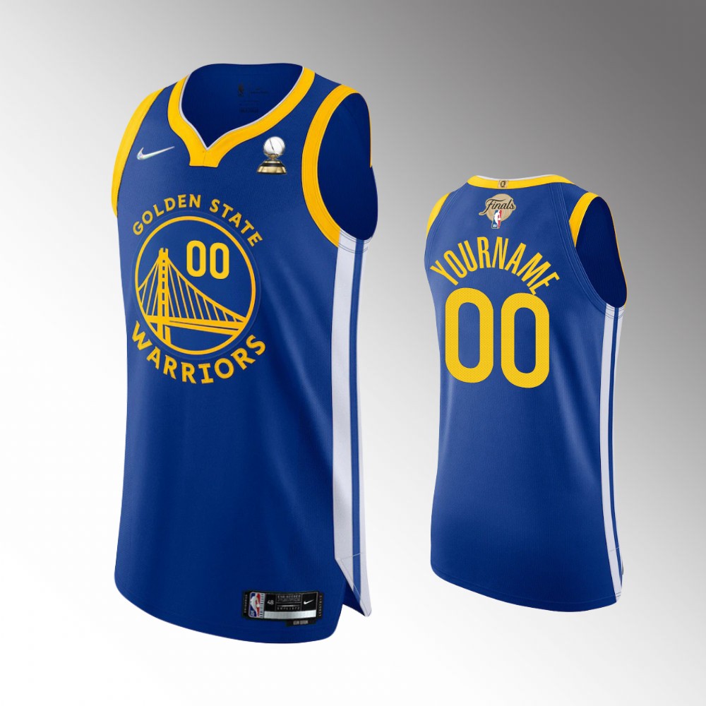 Warriors Blue Finals Jersey - Nike - Custom Edition