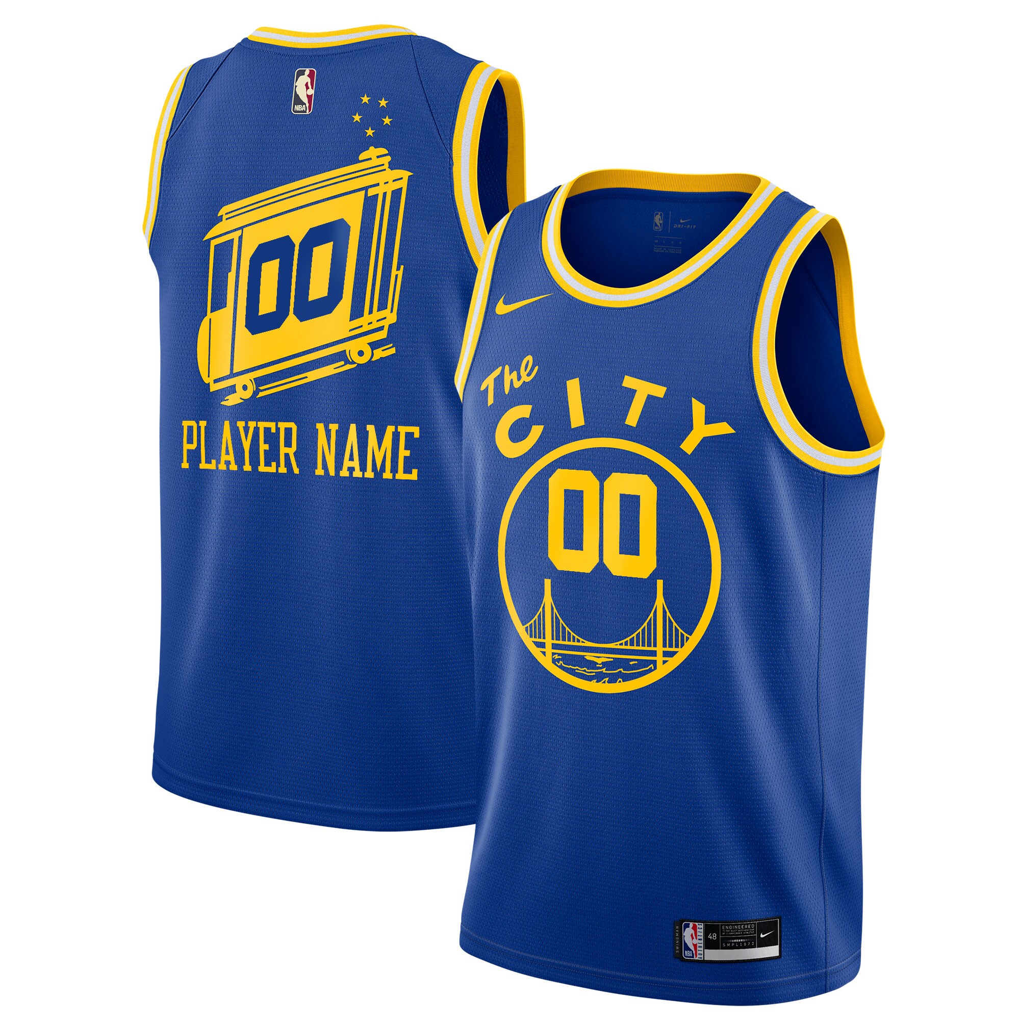 Alternative view of Warriors City Blue Jersey - Nike Warriors ‘The City’ Blue Jersey