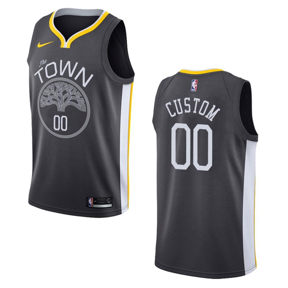 Warriors Custom Gray Jersey - Nike ‘The Town’ Edition