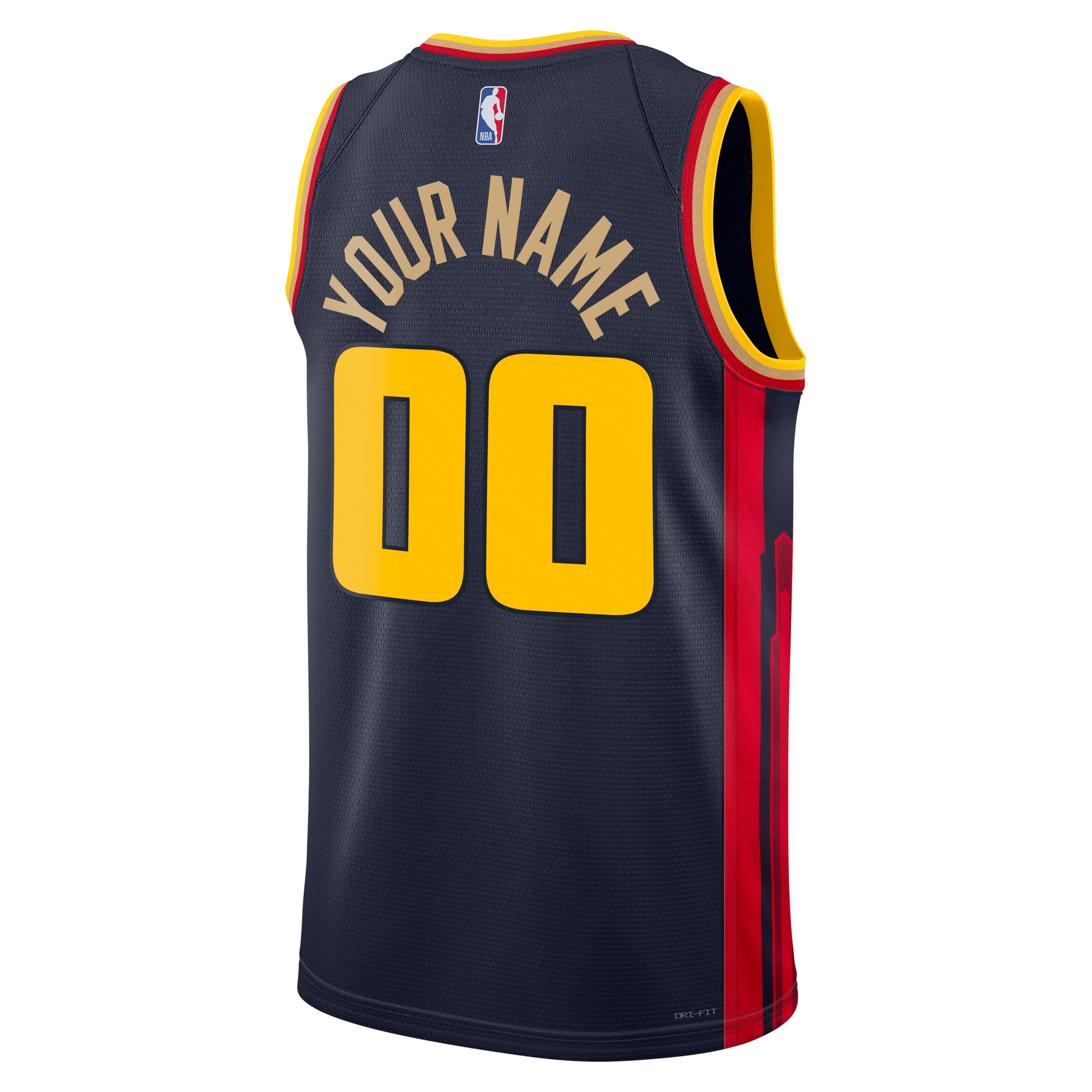 Alternative view of Warriors Navy City Jersey - Nike Warriors Navy City Edition Jersey