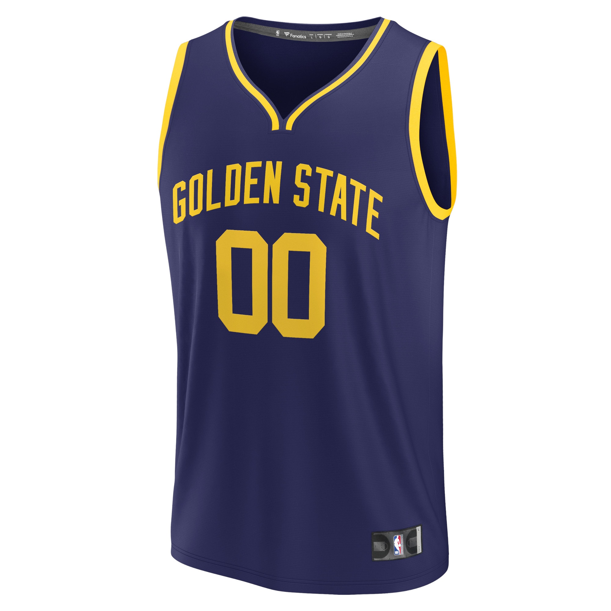 Alternative view of Warriors Navy Custom Jersey - Fanatics - Design Your Own!