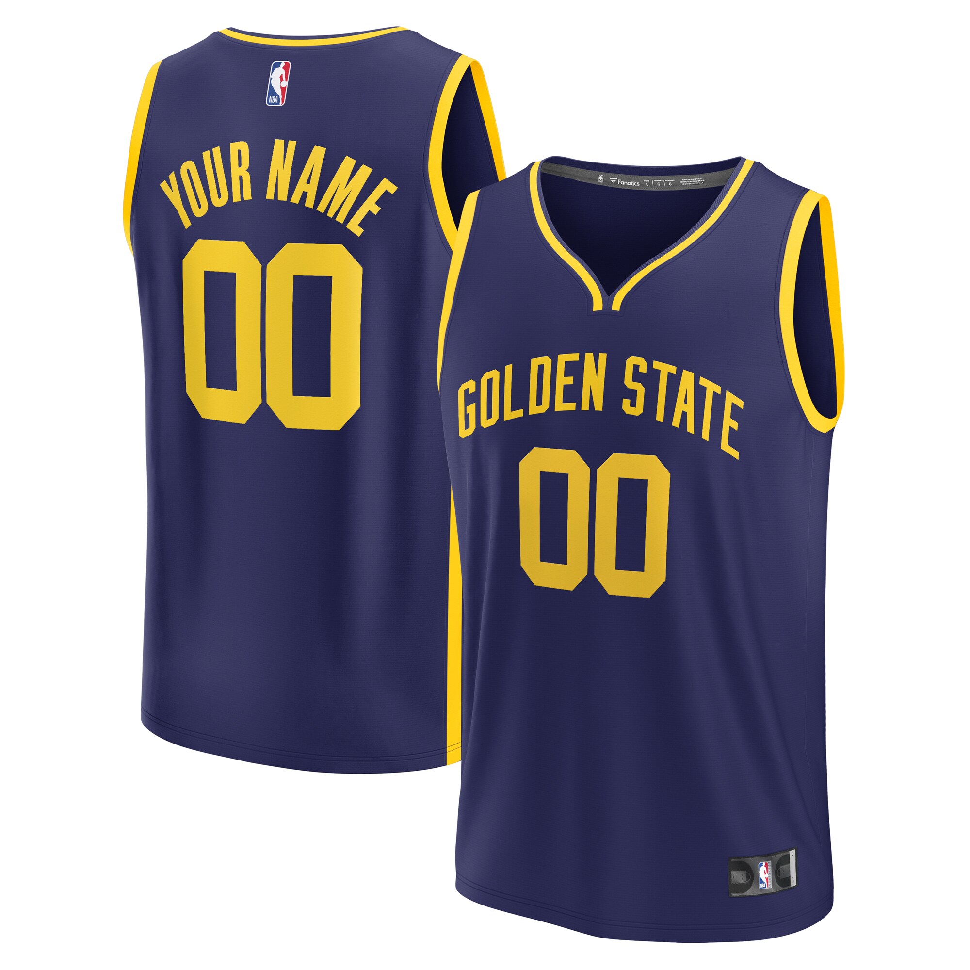 Warriors Navy Custom Jersey - Fanatics Golden State