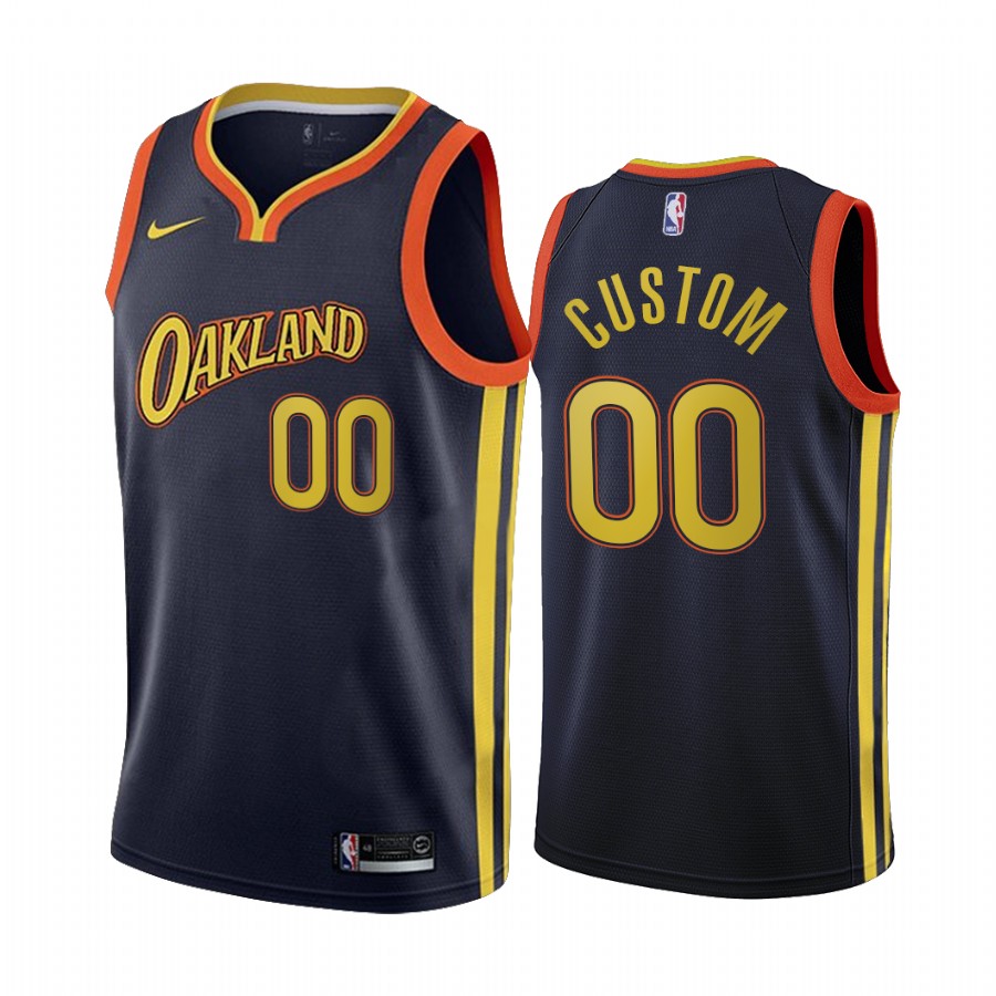 Warriors Oakland Navy Jersey - Nike - Custom NBA Edition