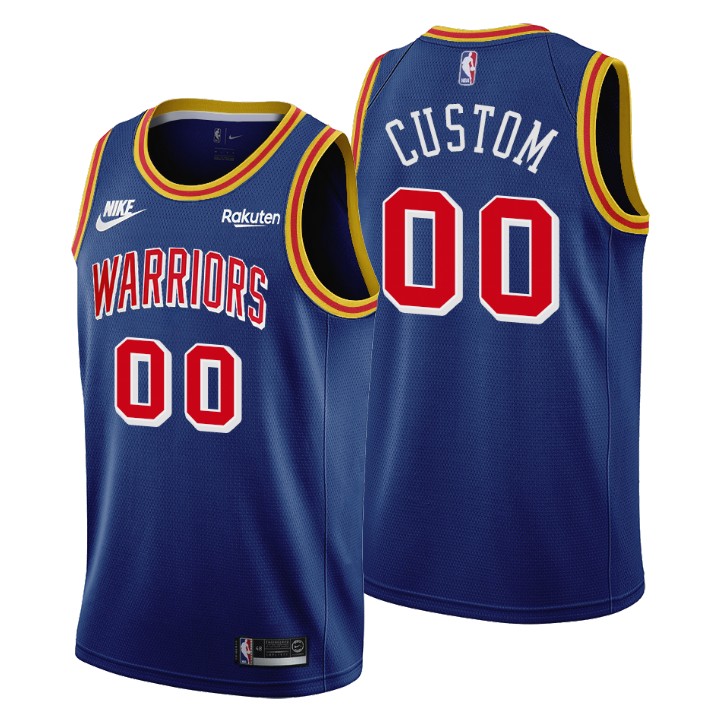 Warriors Royal Blue Custom Jersey - Nike - Statement Edition