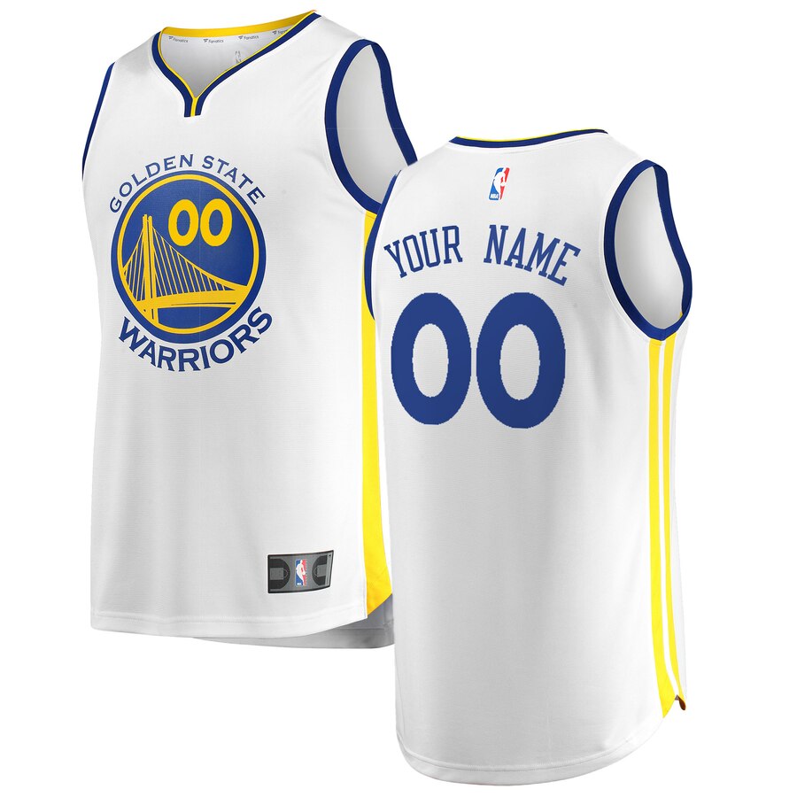Warriors White Custom Jersey fanatics - Fanatics Warriors White Custom