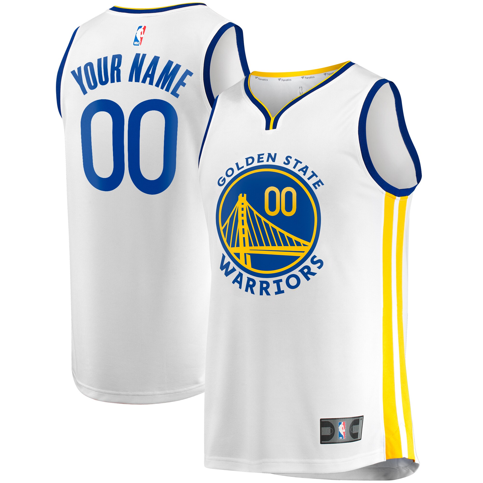 Warriors White Custom Jersey - Fanatics - Personalize Your Style!