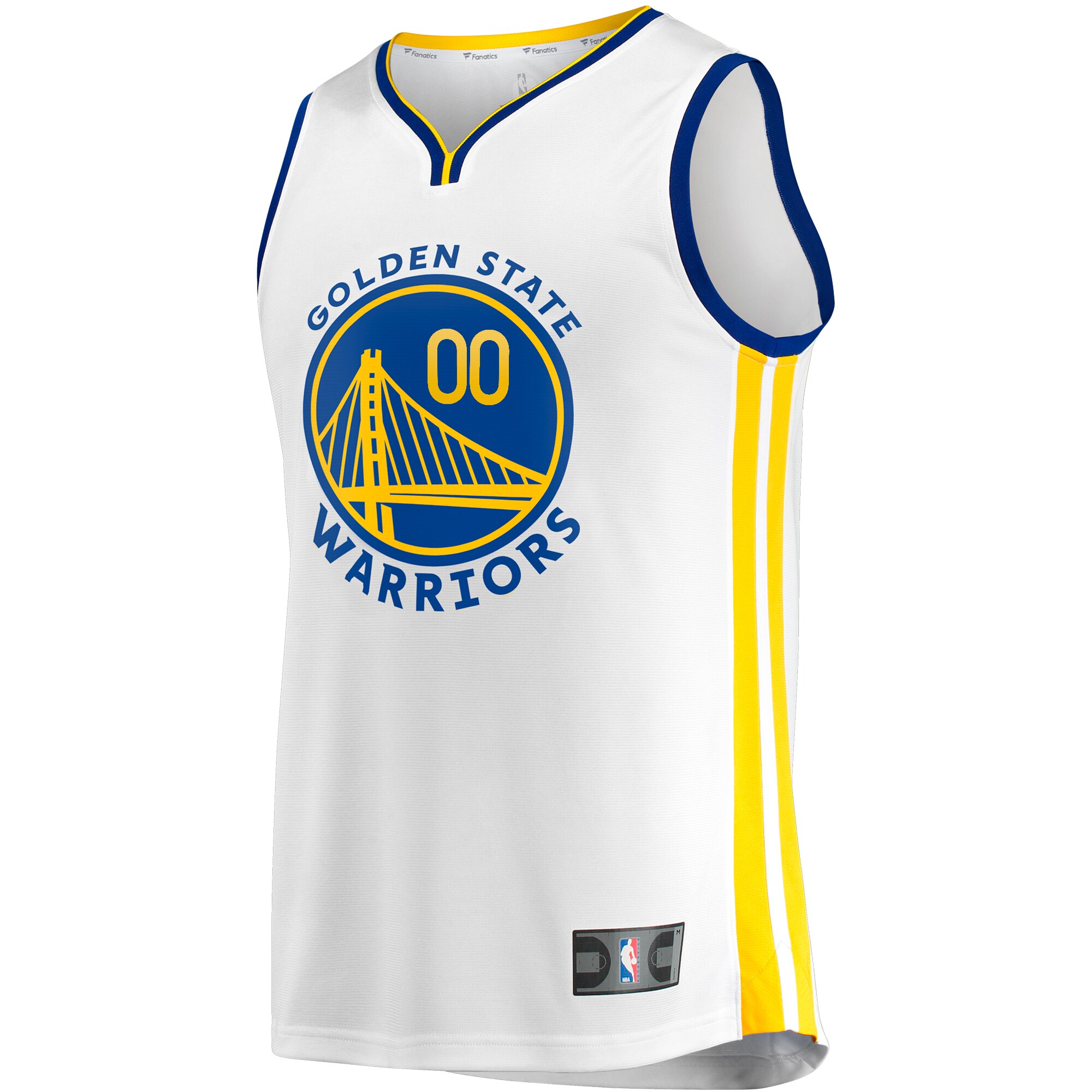 Alternative view of Warriors White Custom Jersey - Fanatics - Personalize Your Style!