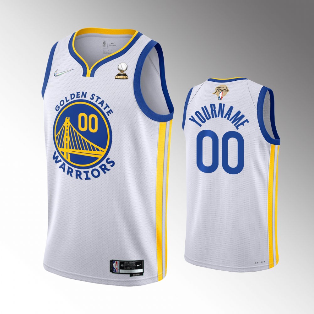 Warriors White Finals Jersey - Custom Nike Edition