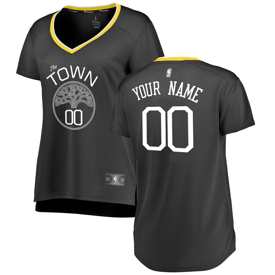 Warriors Women’s Black Jersey - Fanatics - Custom ‘The Town’