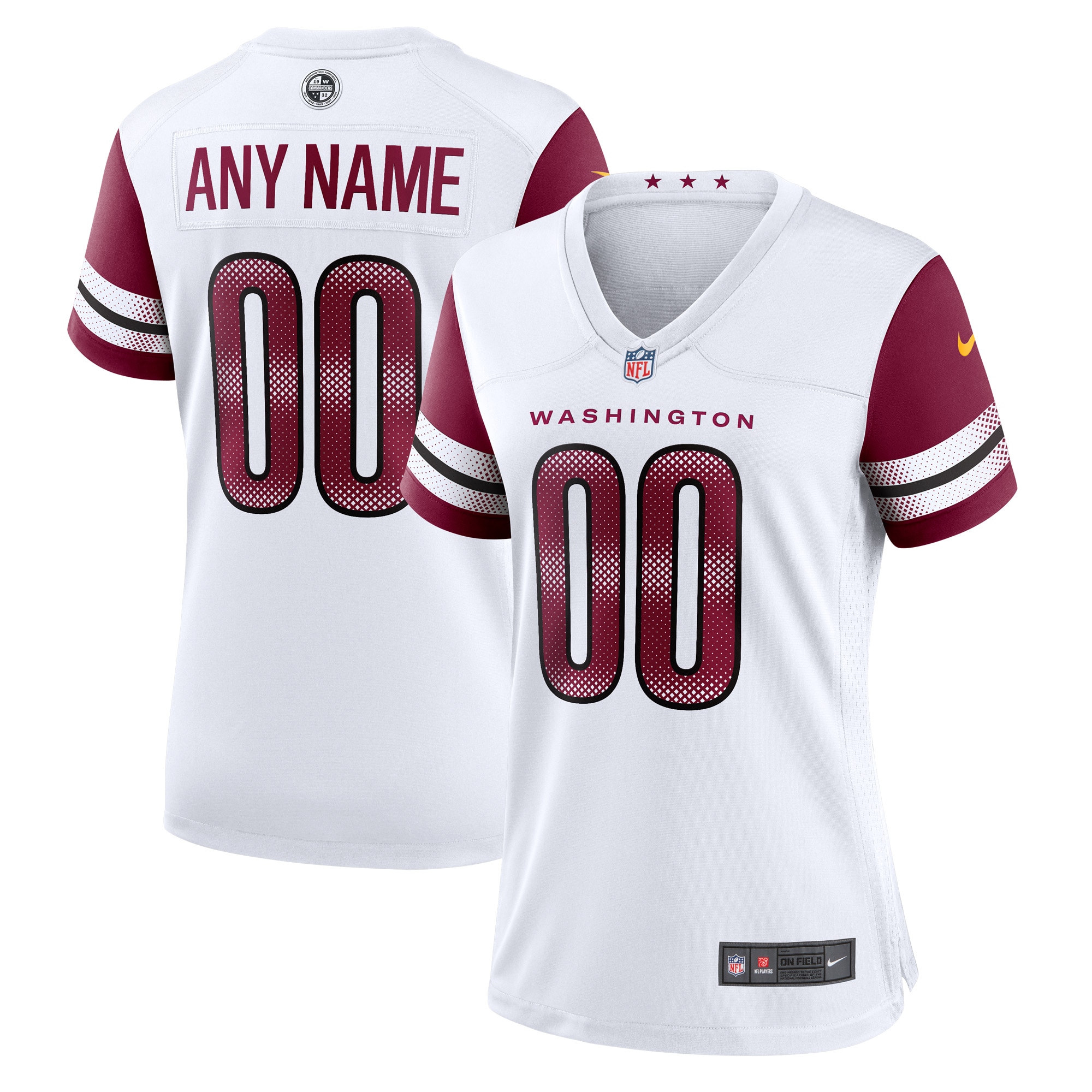 Washington Burgundy Custom Jersey - Nike - Personalized NFL!