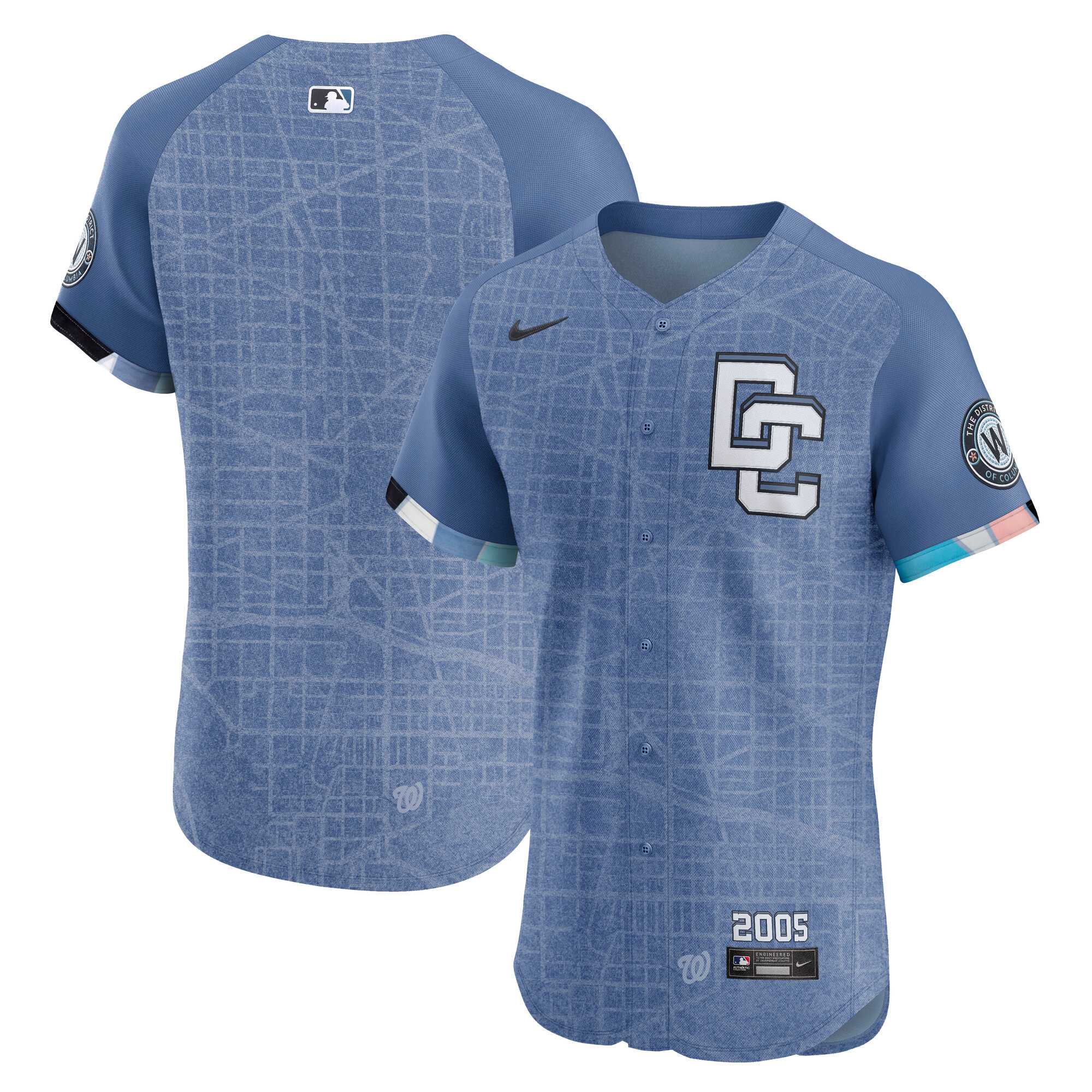 Washington Nationals 2025 City Connect Elite Jersey - Blue