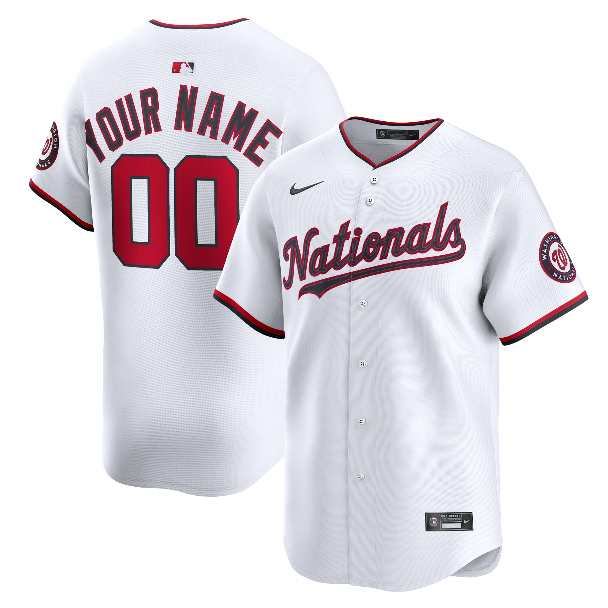 Washington Nationals Home Limited Custom Jersey