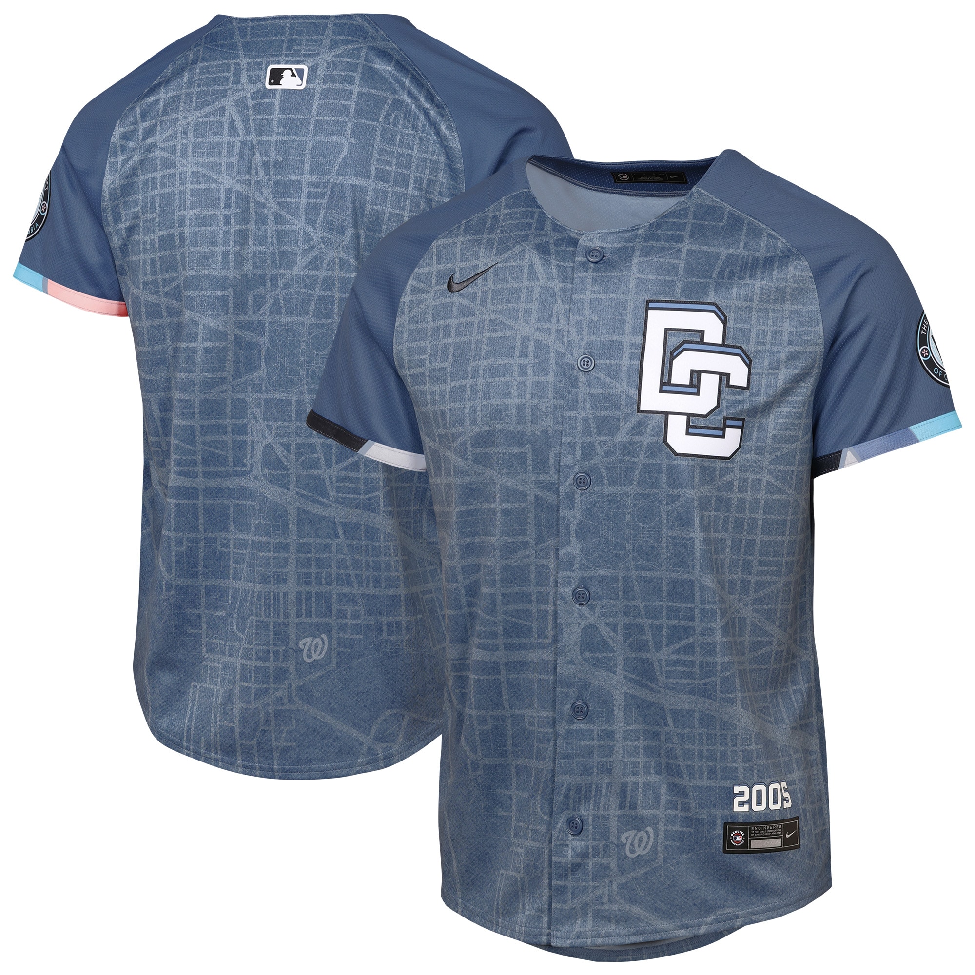 Washington Nationals Youth 2025 City Connect Limited Jersey - Blue