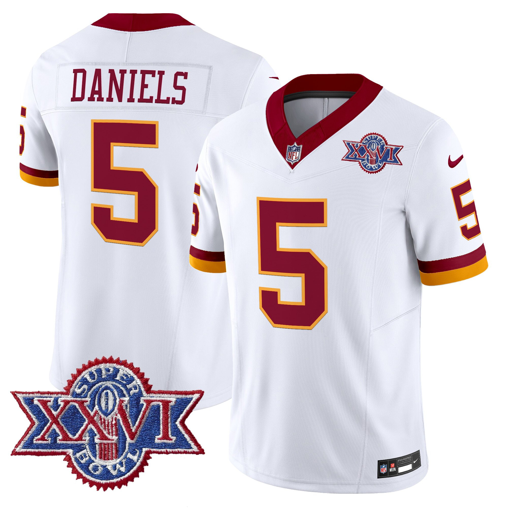 Washington Throwback Super Bowl Jersey - Nike Daniels #5