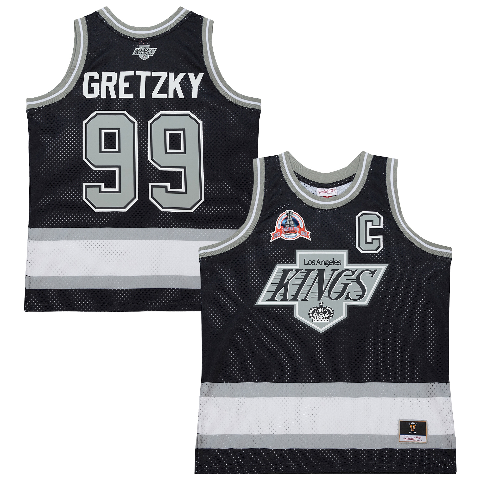 Wayne Gretzky Los Angeles Kings Unisex Maxxed Out Fashion Basketball Jersey - Black