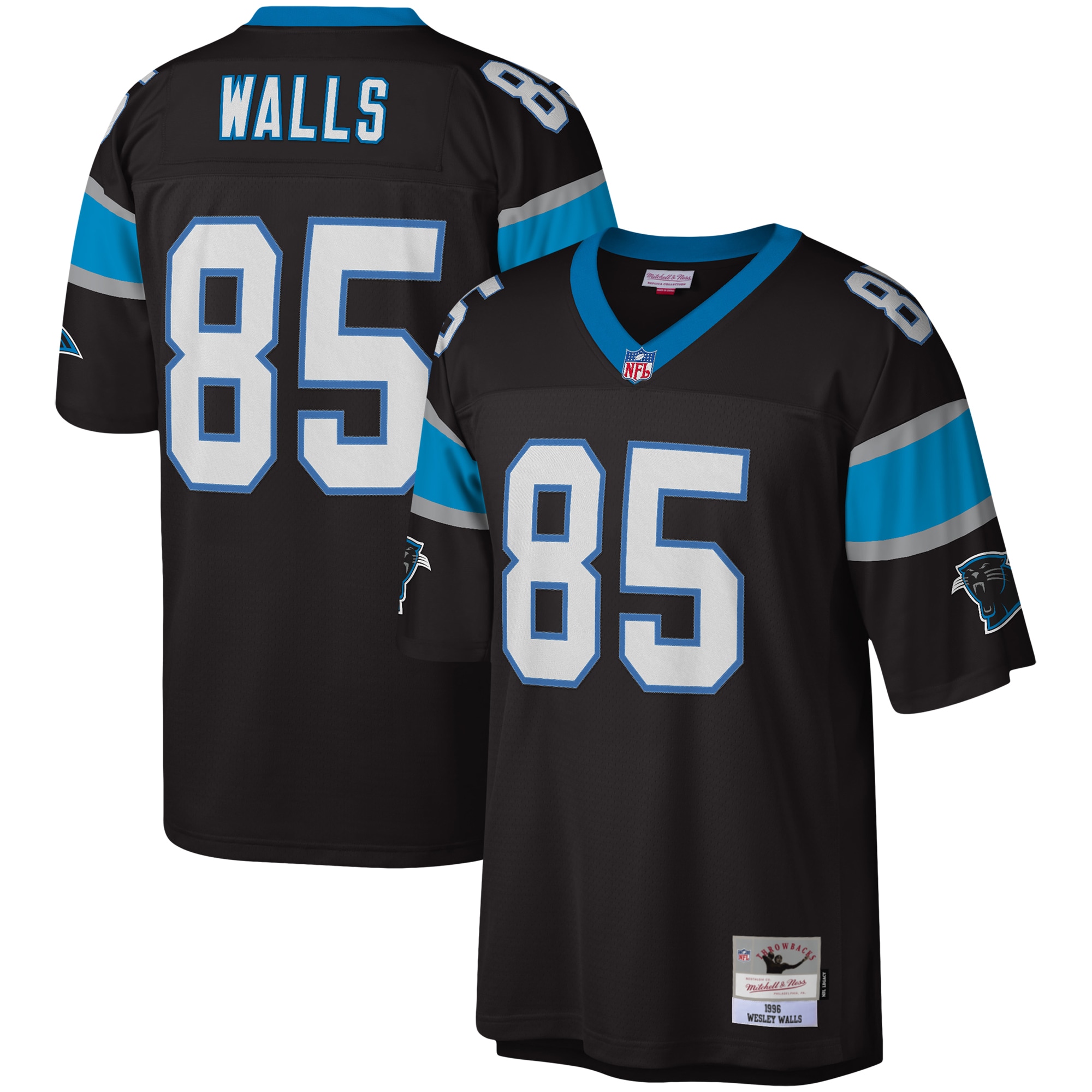 Wesley Walls Carolina Panthers Legacy Jersey - Black