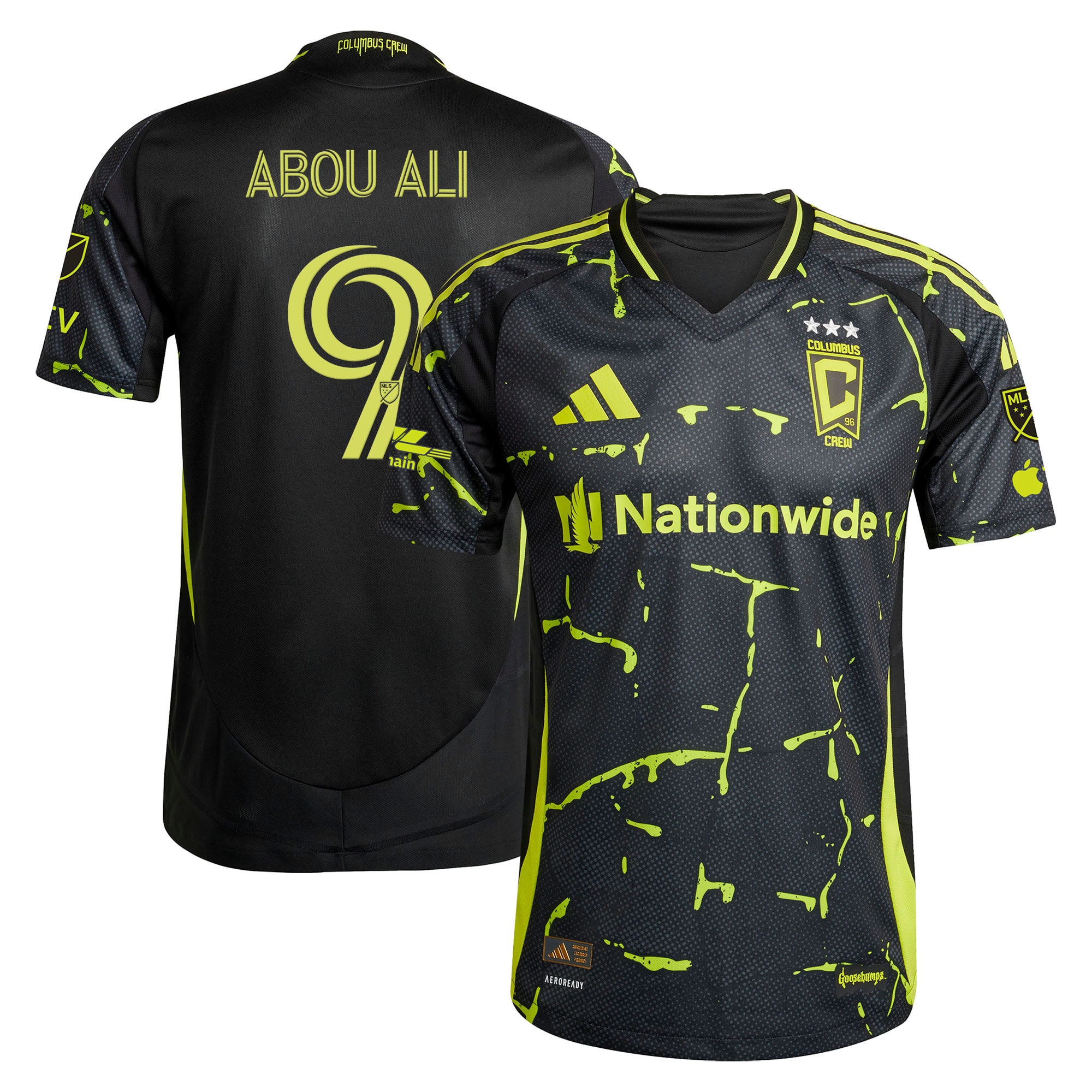 Wessam Abou Ali Columbus Crew 2025 The Goosebumps Kit On-Field Jersey – Black