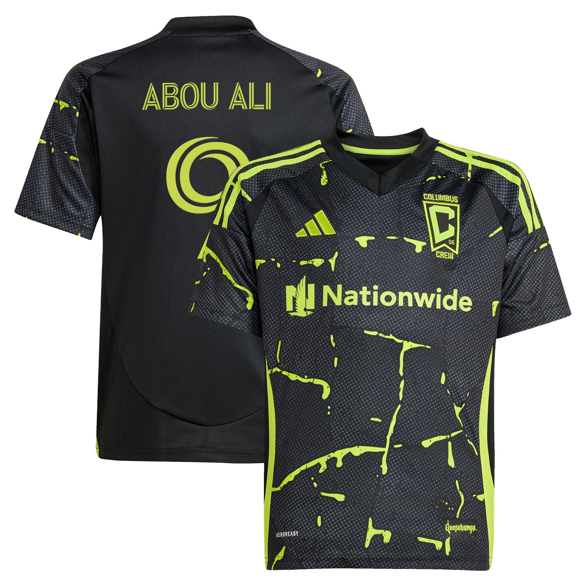 Wessam Abou Ali Columbus Crew Youth 2025 The Goosebumps Kit Jersey - Black