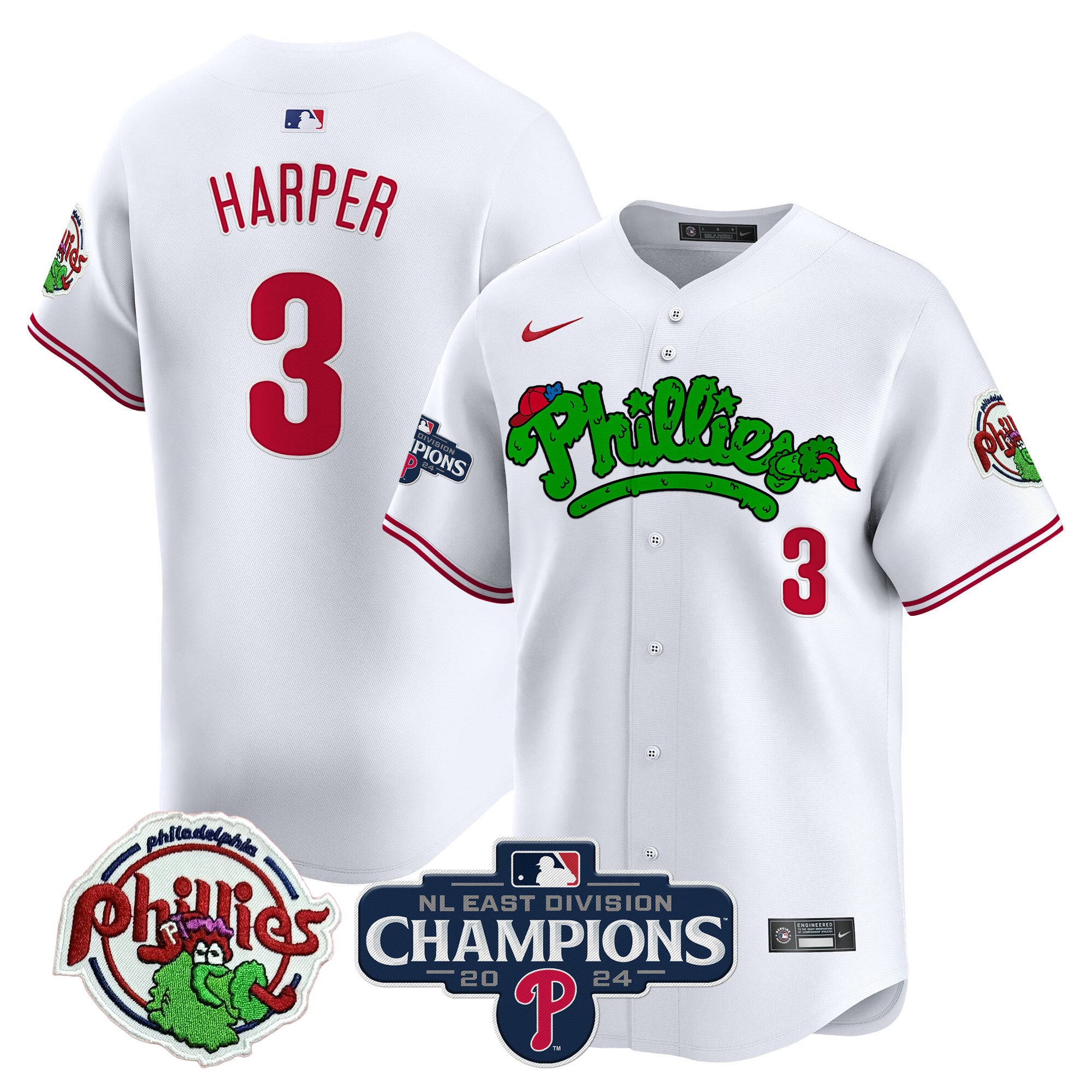white champs Nike Harper Phillies Jersey - Nike Harper Phillies Jersey