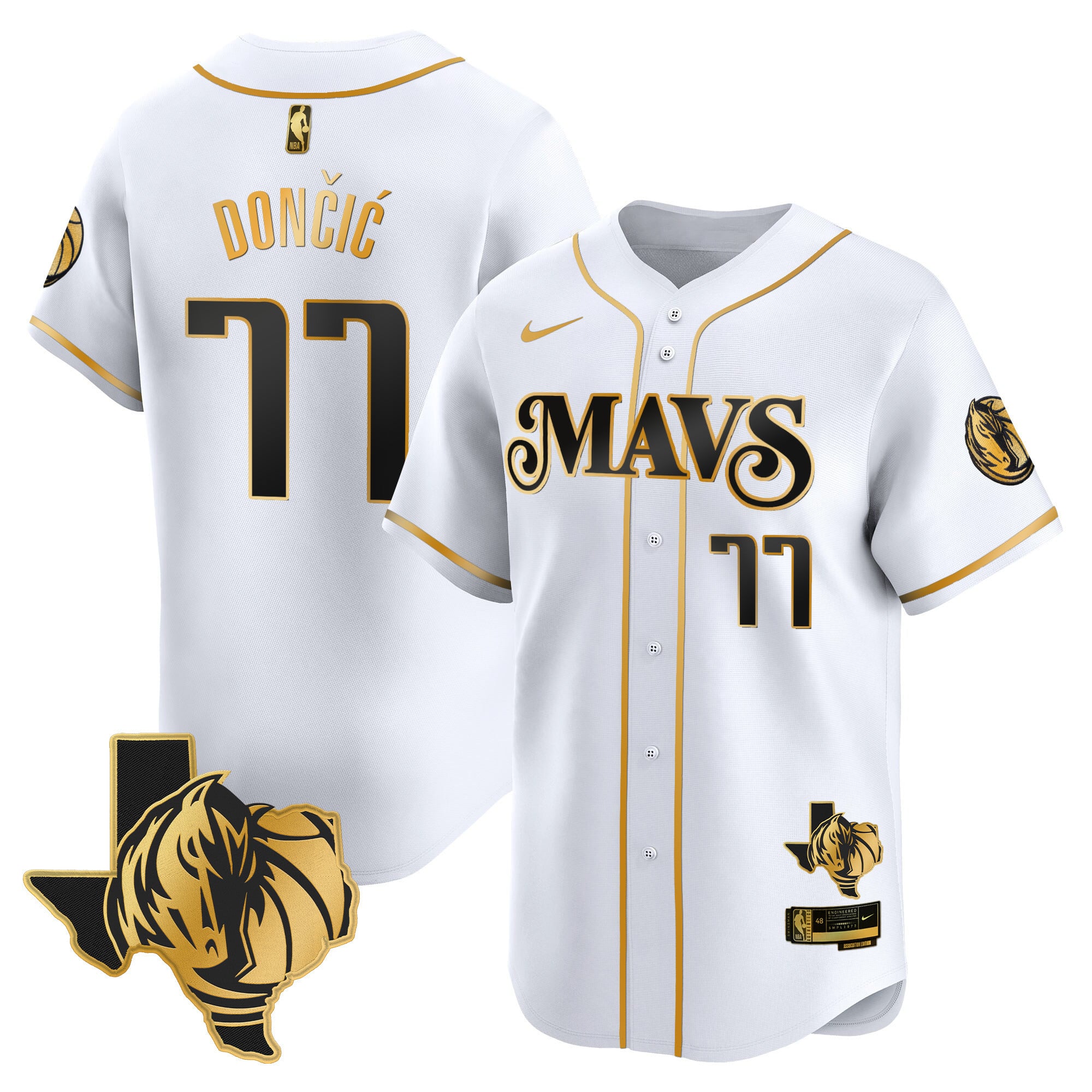 white Nike Doncic Mavericks Jersey - Nike Doncic Mavericks Jersey