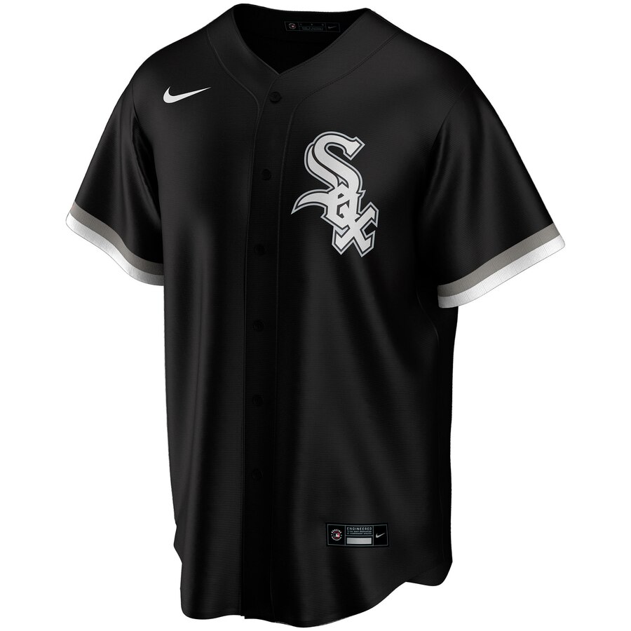 Alternative view of White Sox Black Custom Jersey - Nike - Personalize Your Look