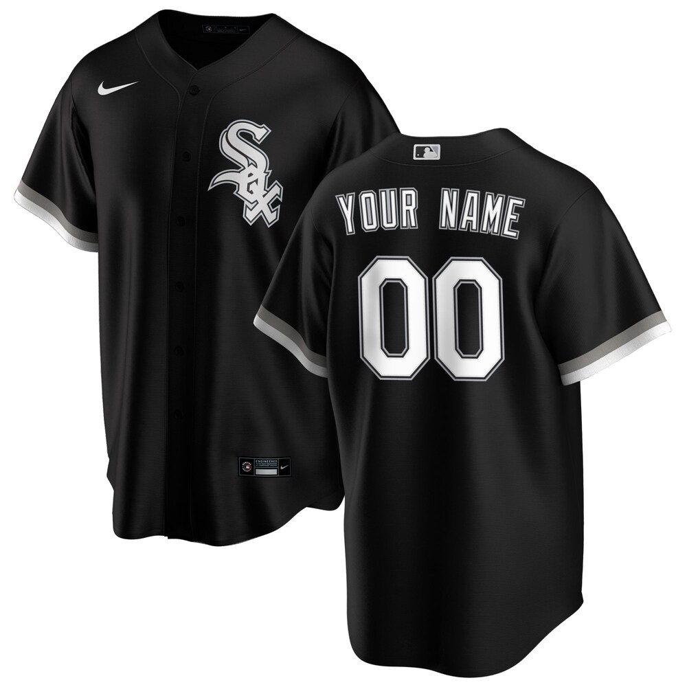 White Sox Black Custom Jersey - Nike - Personalized Style