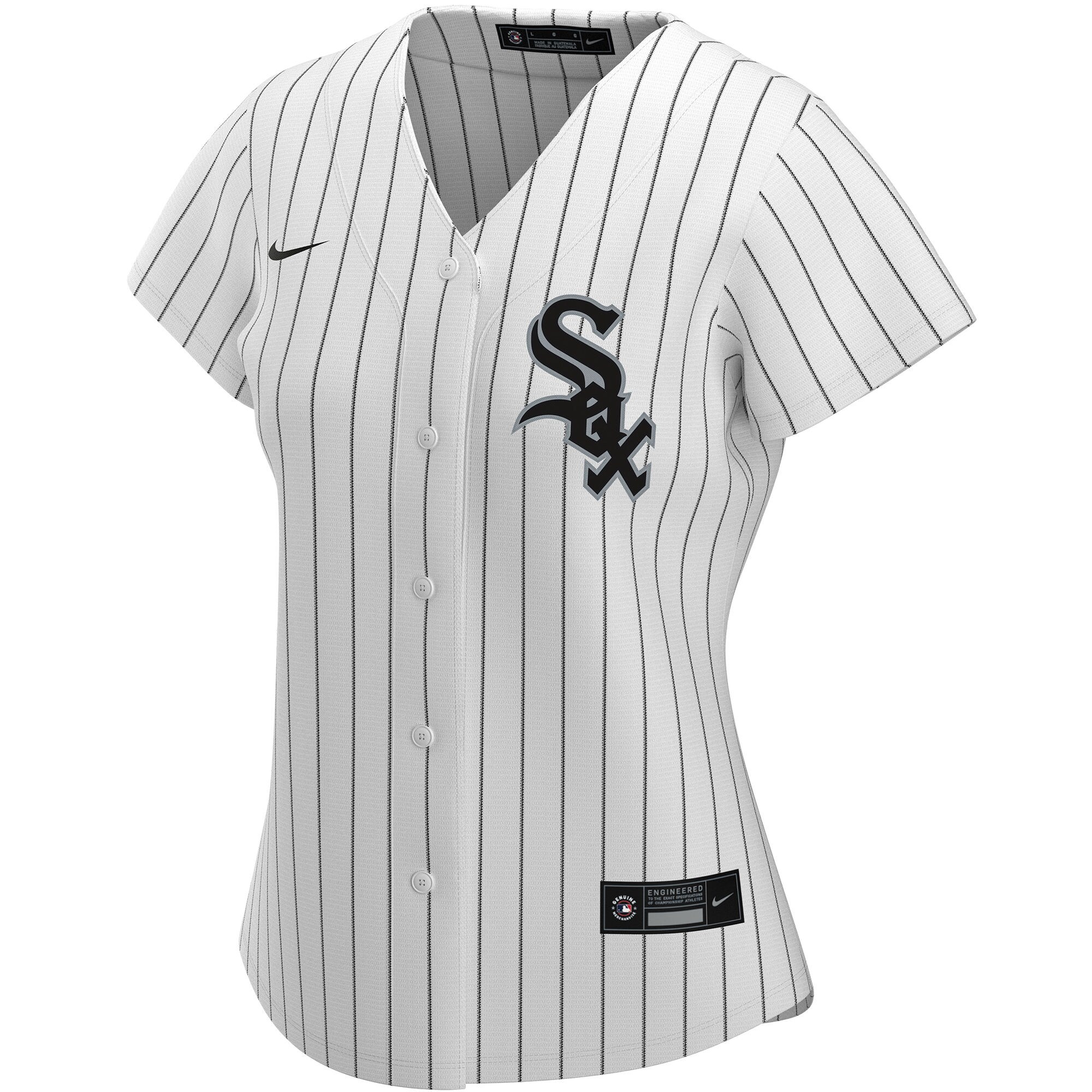 Alternative view of White Sox Custom Pinstripe Jersey nike personalized - Nike White Sox