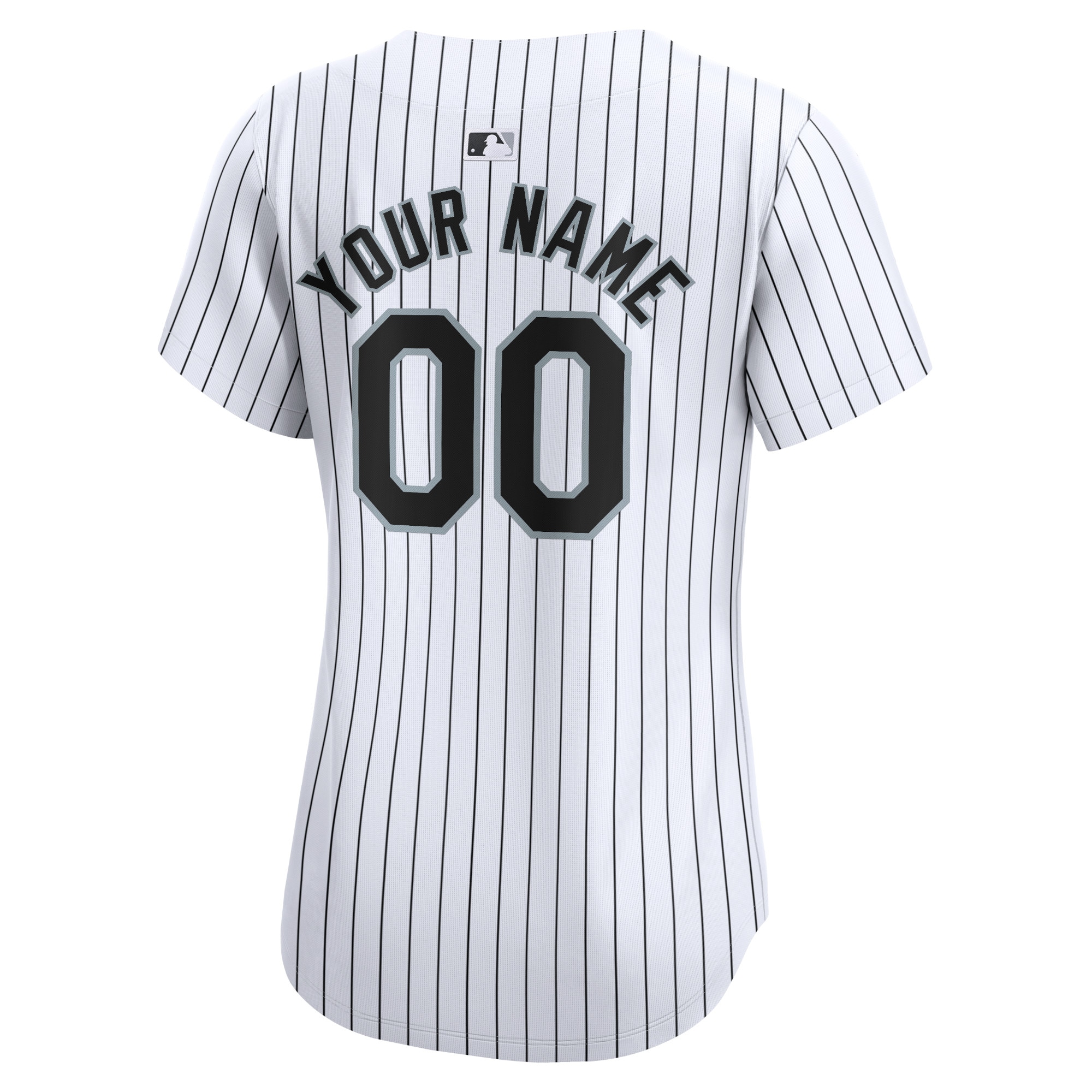 Alternative view of White Sox Pinstripe Custom Jersey - Nike - Personalized Style
