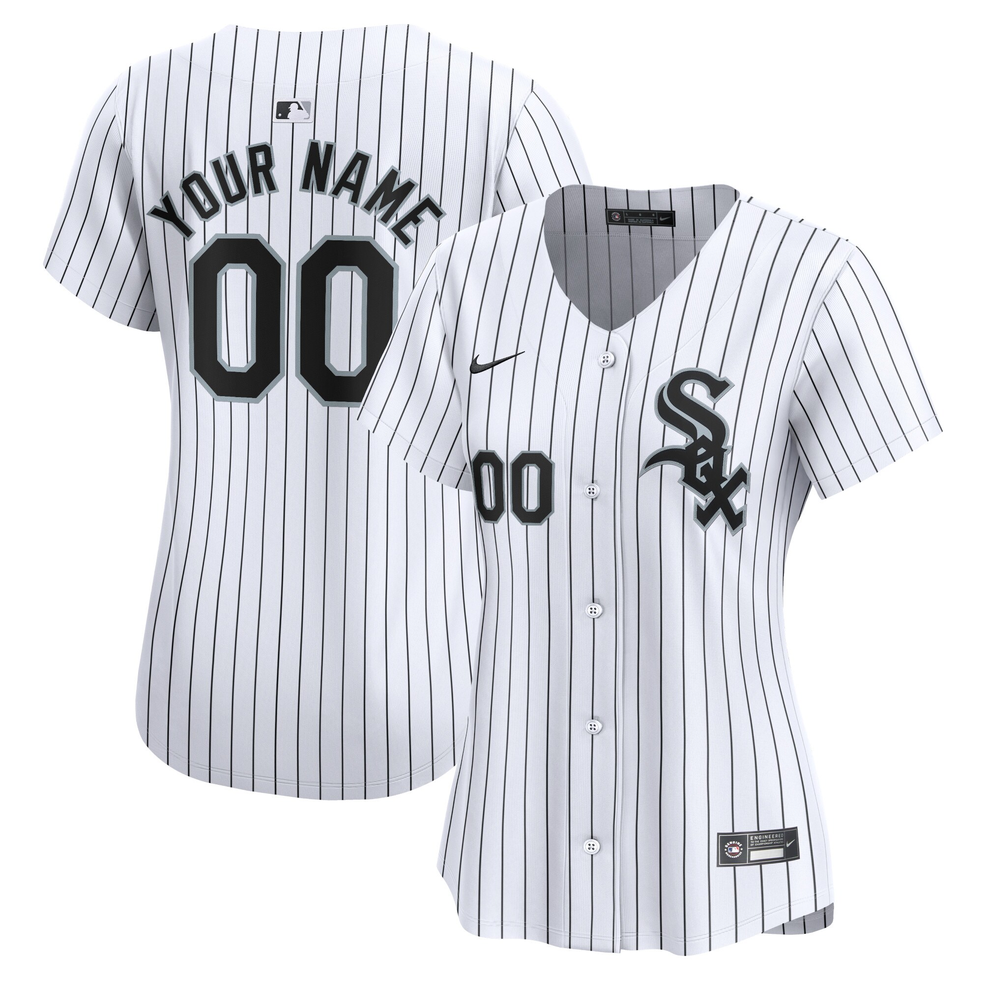 White Sox Pinstripe Custom Jersey - Nike - Personalized Style