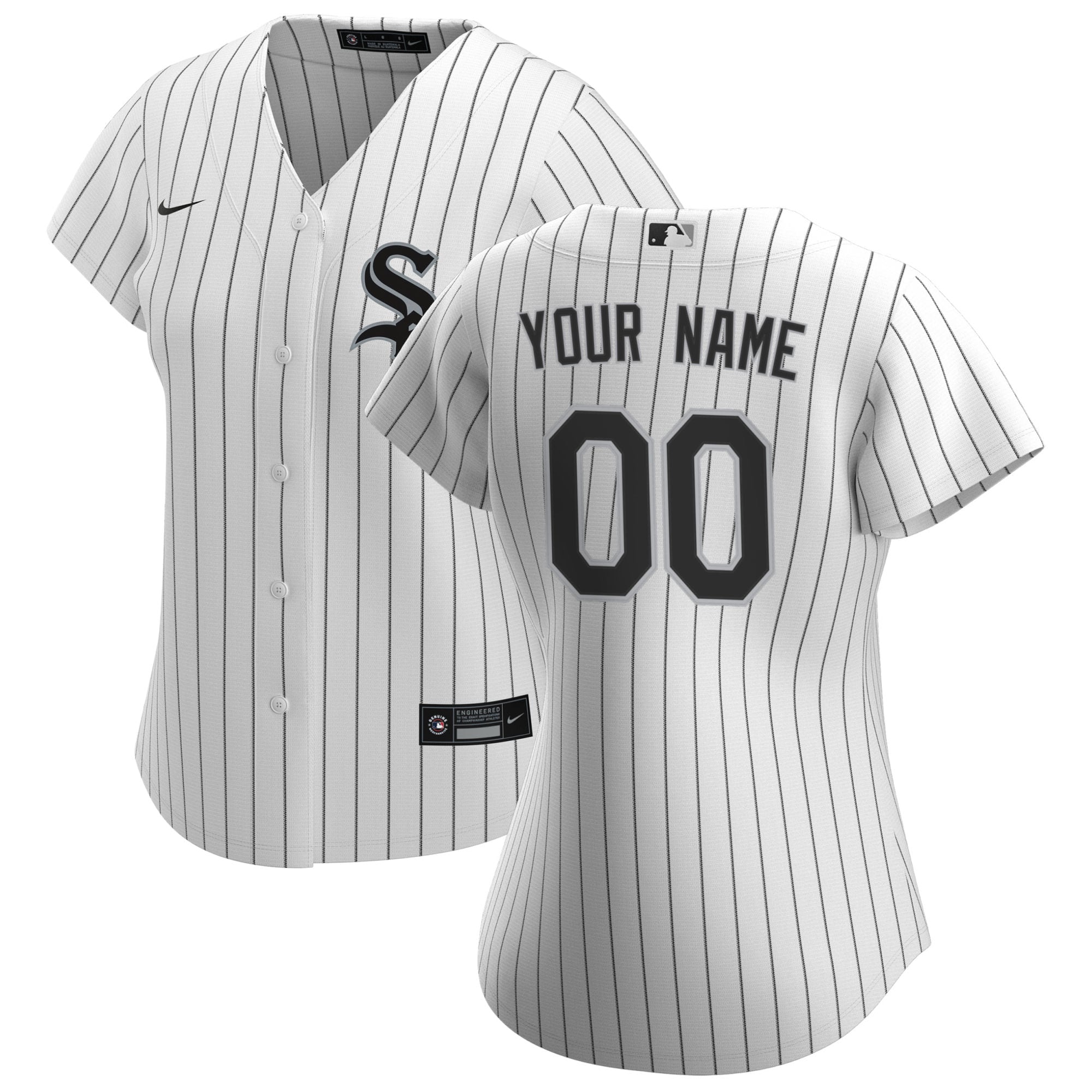 White Sox Pinstripe Jersey nike personalized - Nike White Sox