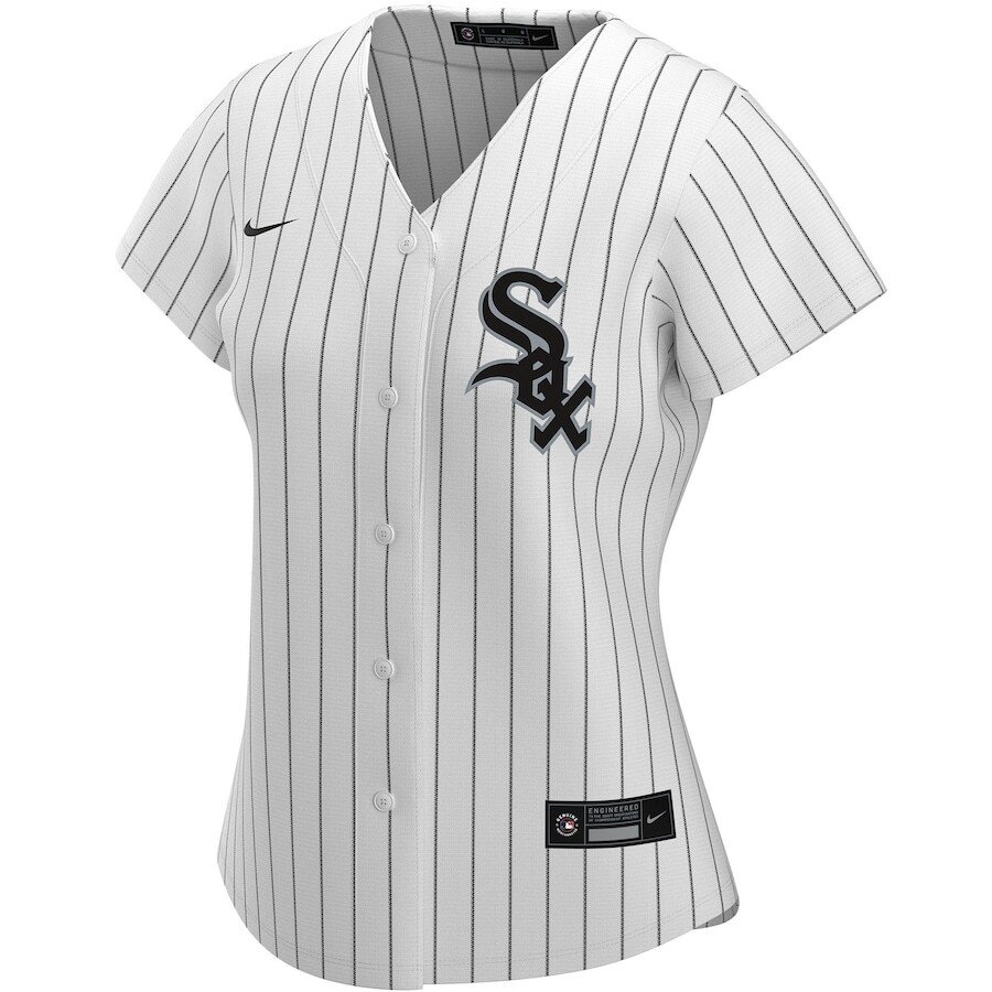Alternative view of White Sox Women’s Custom Jersey - Nike White Sox Women’s Pinstripe