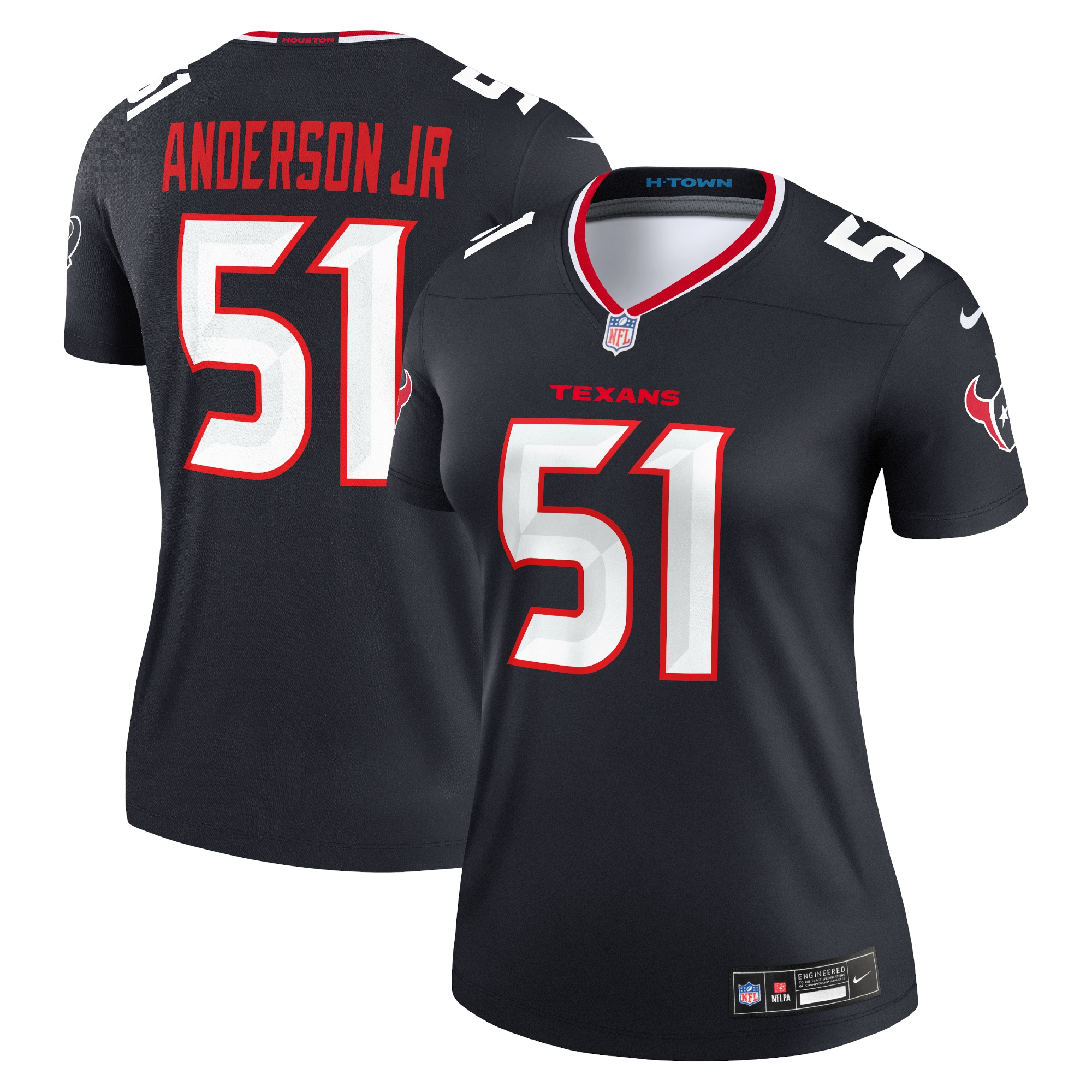 Will Anderson Jr. Houston Texans Women's Legend Player Performance Top - Navy