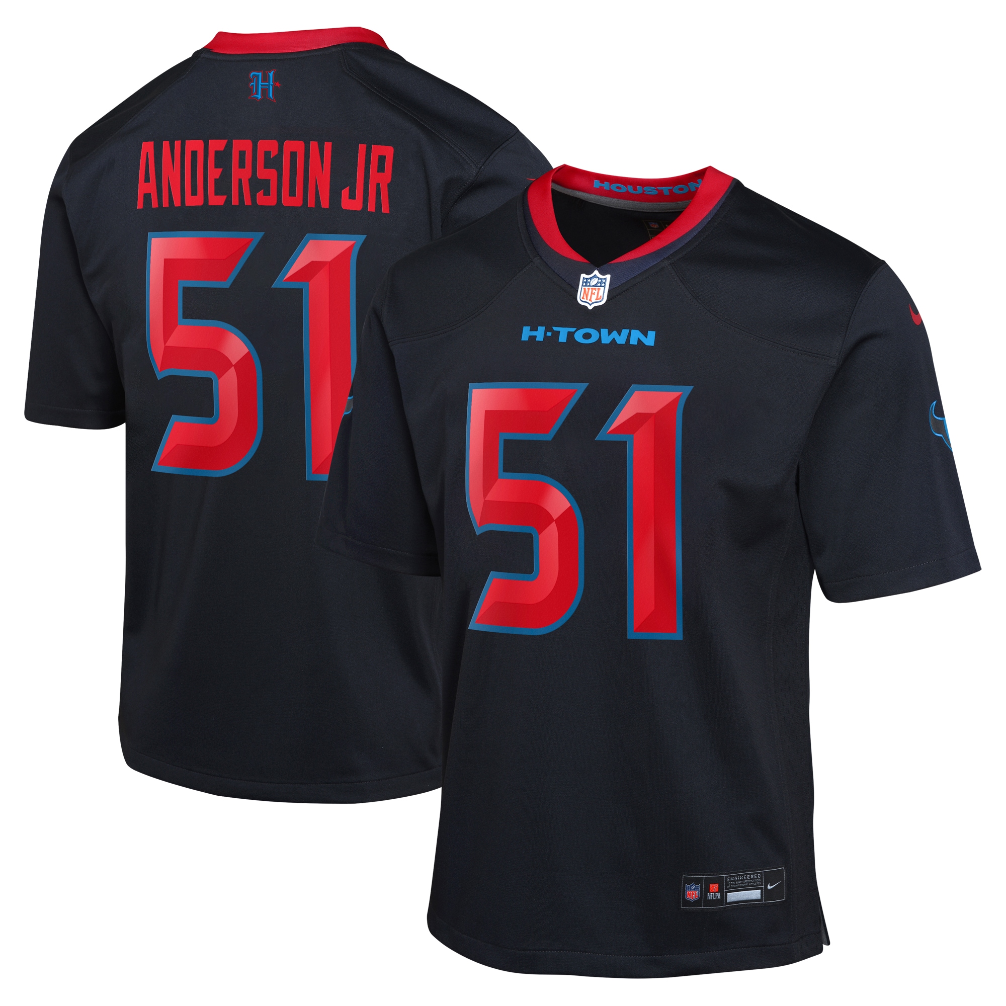 Will Anderson Jr. Houston Texans Youth Game Jersey - Navy