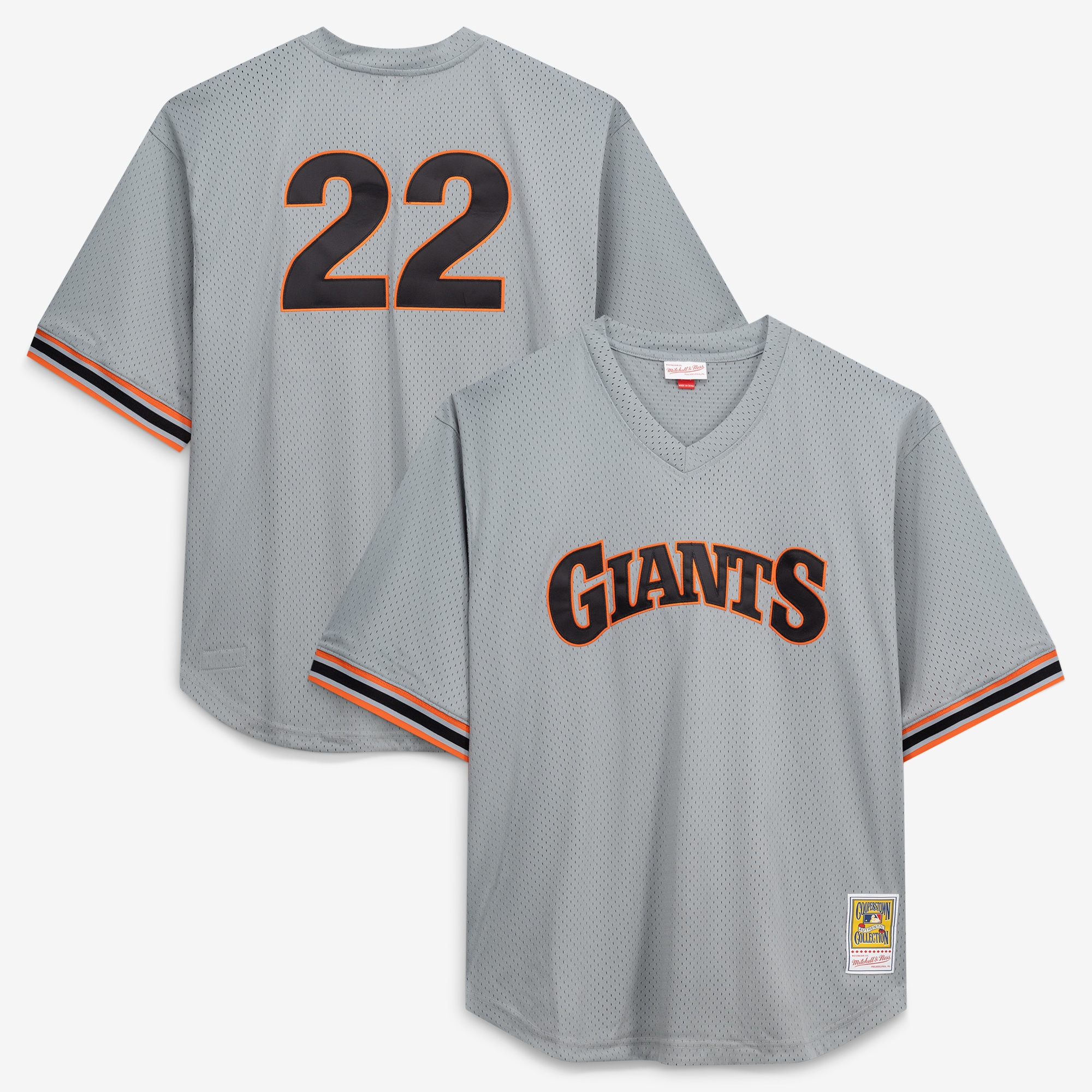 Will Clark San Francisco Giants Big & Tall Cooperstown Collection Mesh Batting Practice Jersey - Gray