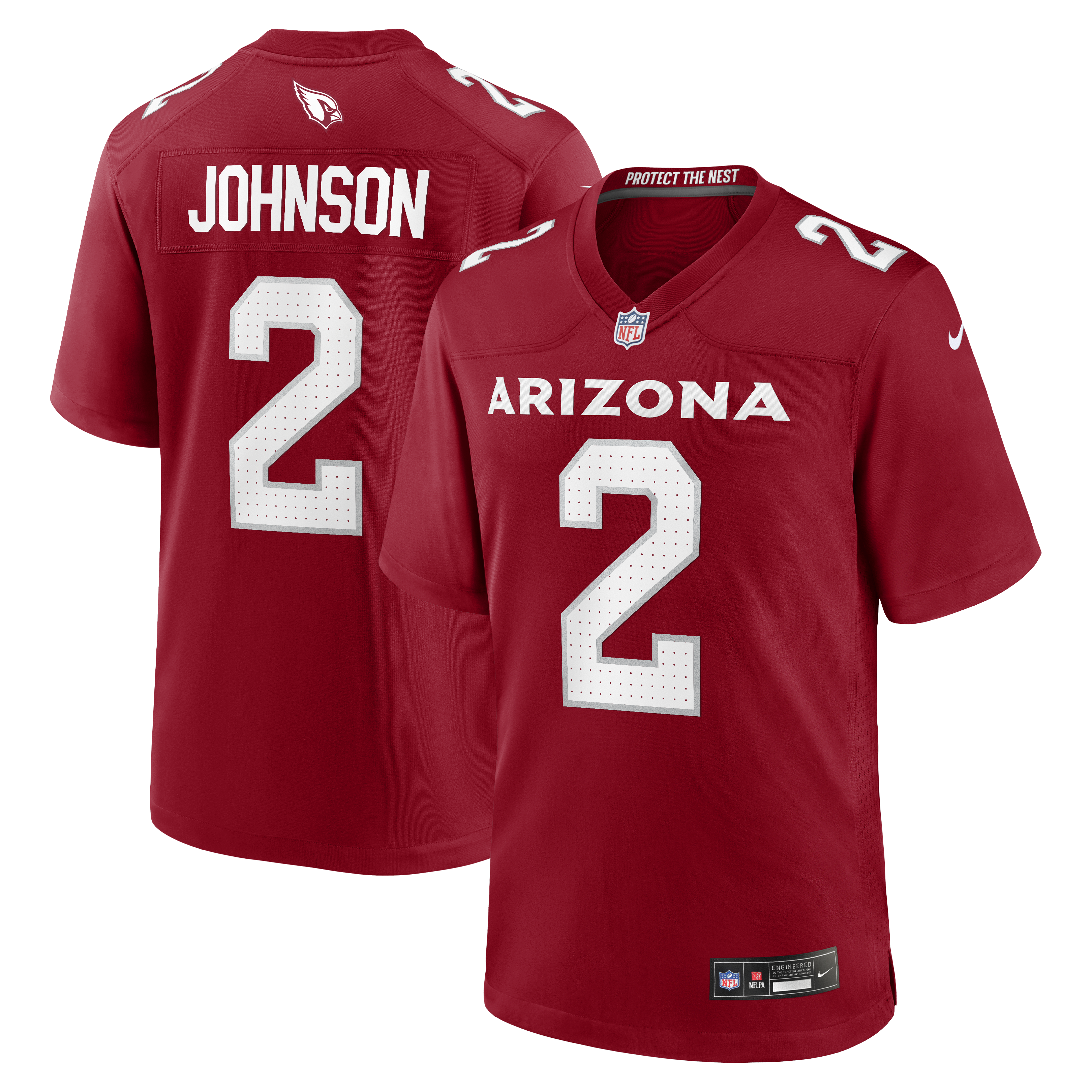 Will Johnson Arizona Cardinals Team Game Jersey - Cardinal