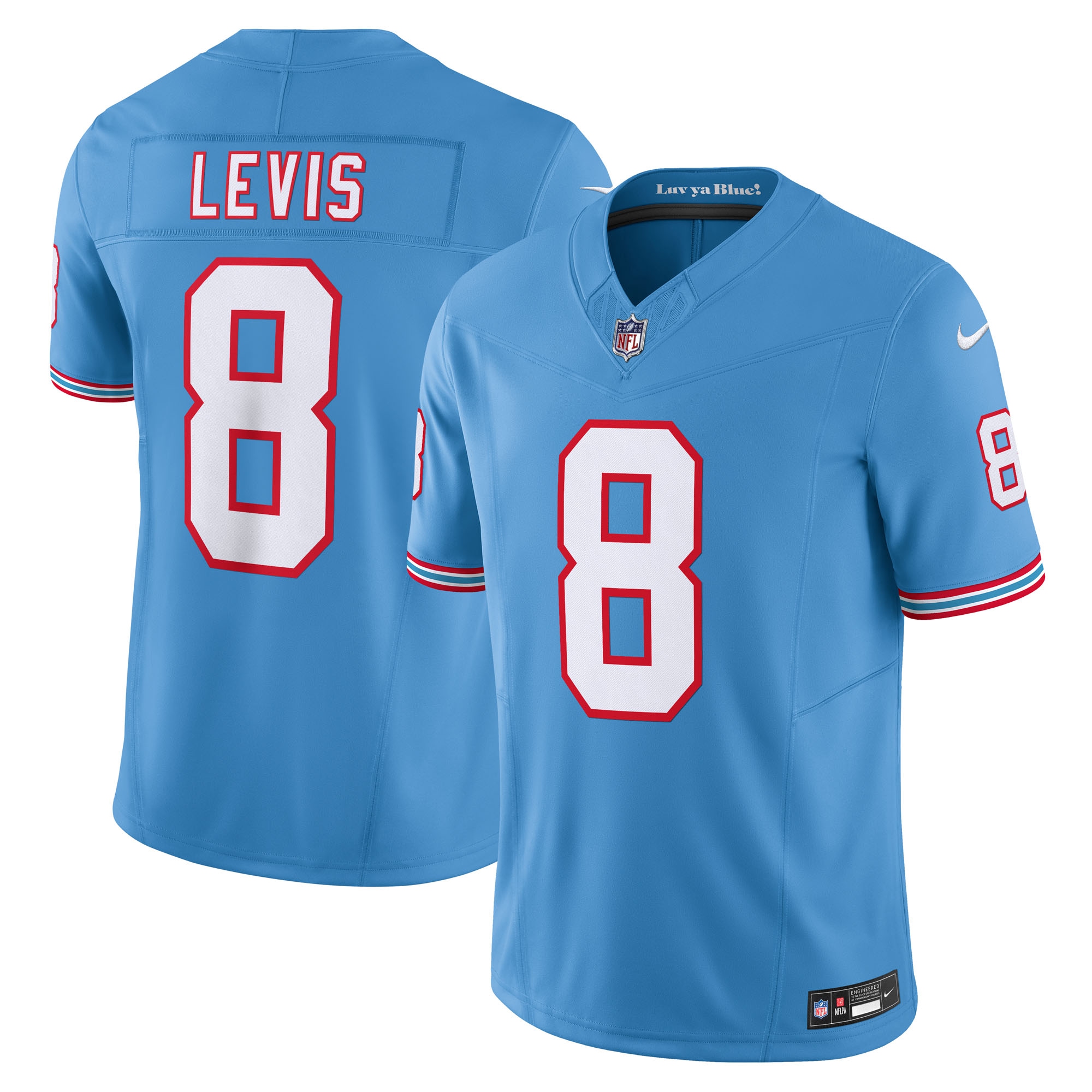 Will Levis Tennessee Titans Alternate Oilers Throwback Vapor F.U.S.E. Limited Jersey